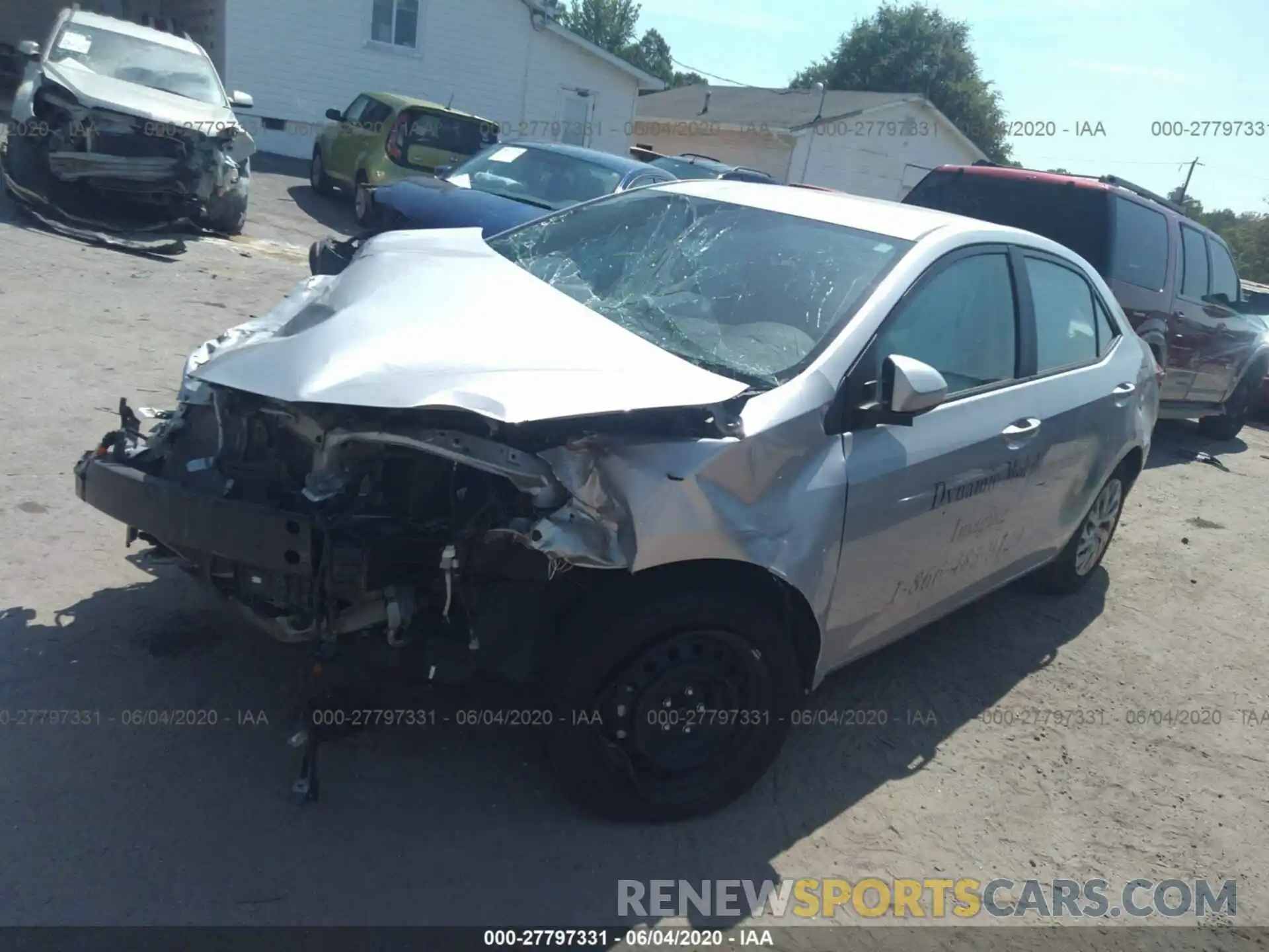 2 Photograph of a damaged car 2T1BURHEXKC205352 TOYOTA COROLLA 2019