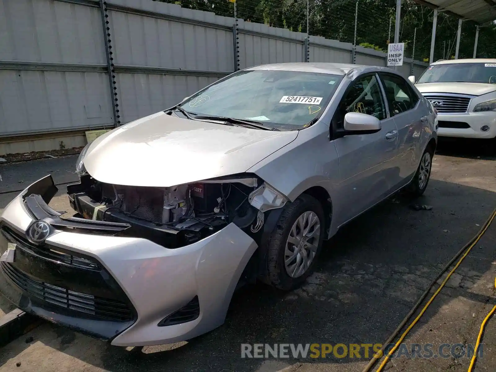 2 Photograph of a damaged car 2T1BURHEXKC205769 TOYOTA COROLLA 2019