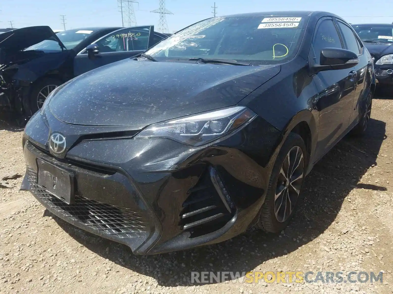 2 Photograph of a damaged car 2T1BURHEXKC206453 TOYOTA COROLLA 2019