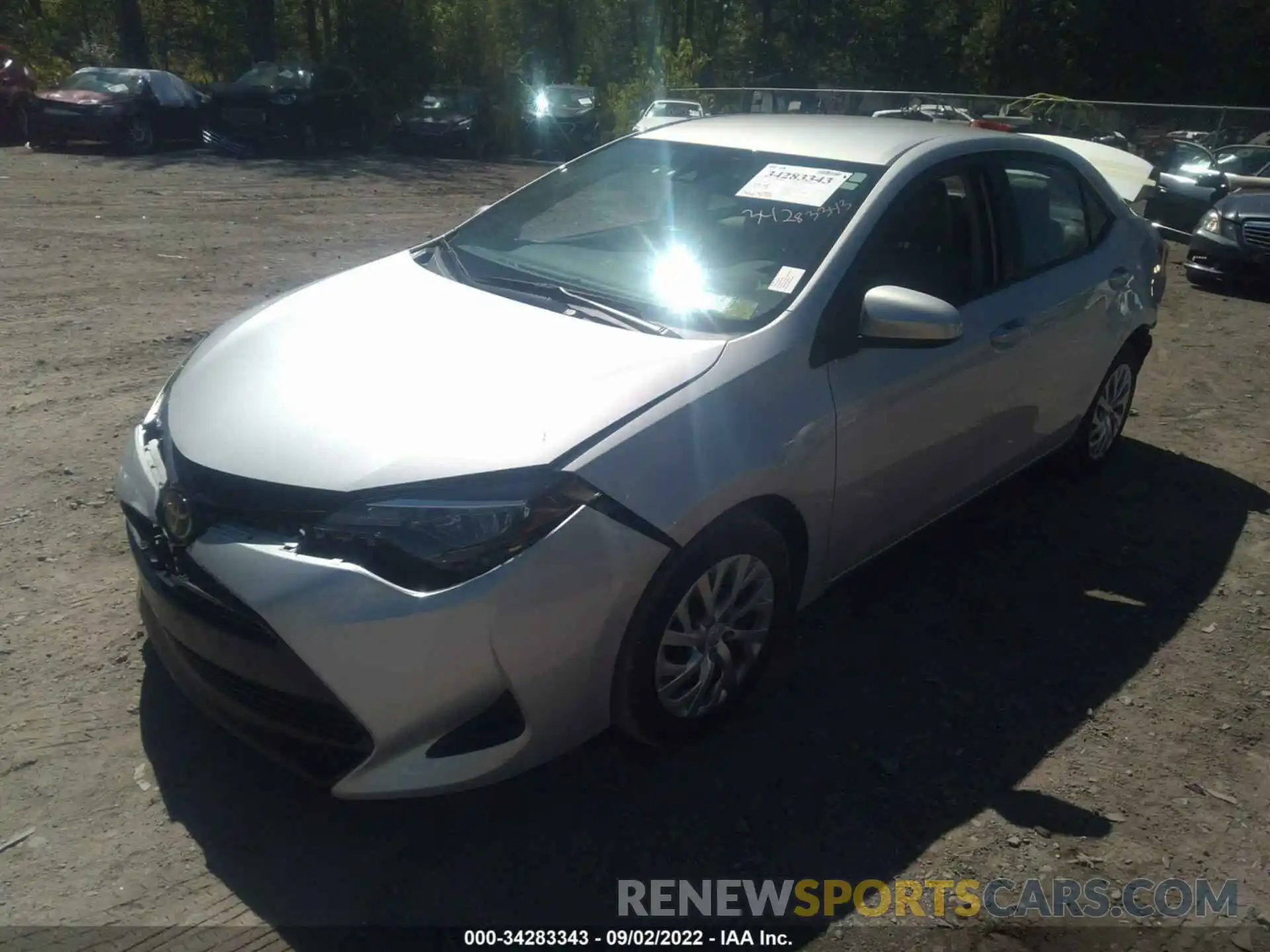 2 Photograph of a damaged car 2T1BURHEXKC207568 TOYOTA COROLLA 2019