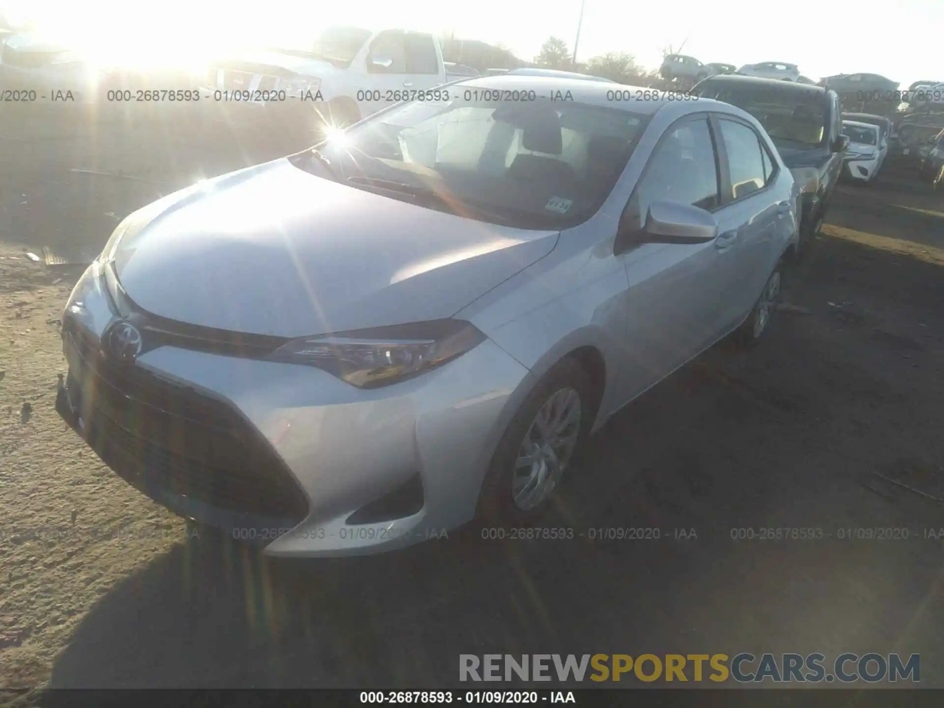 2 Photograph of a damaged car 2T1BURHEXKC208333 TOYOTA COROLLA 2019