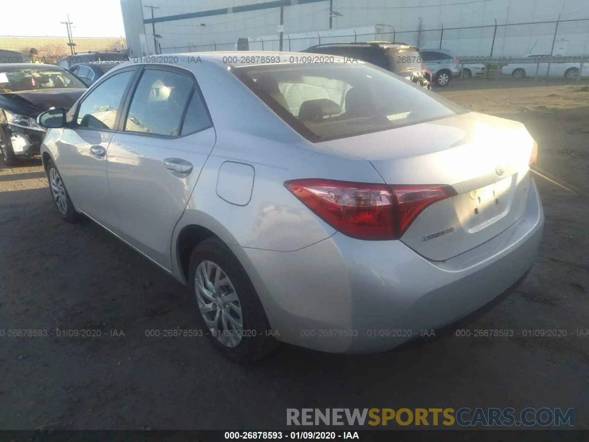 3 Photograph of a damaged car 2T1BURHEXKC208333 TOYOTA COROLLA 2019