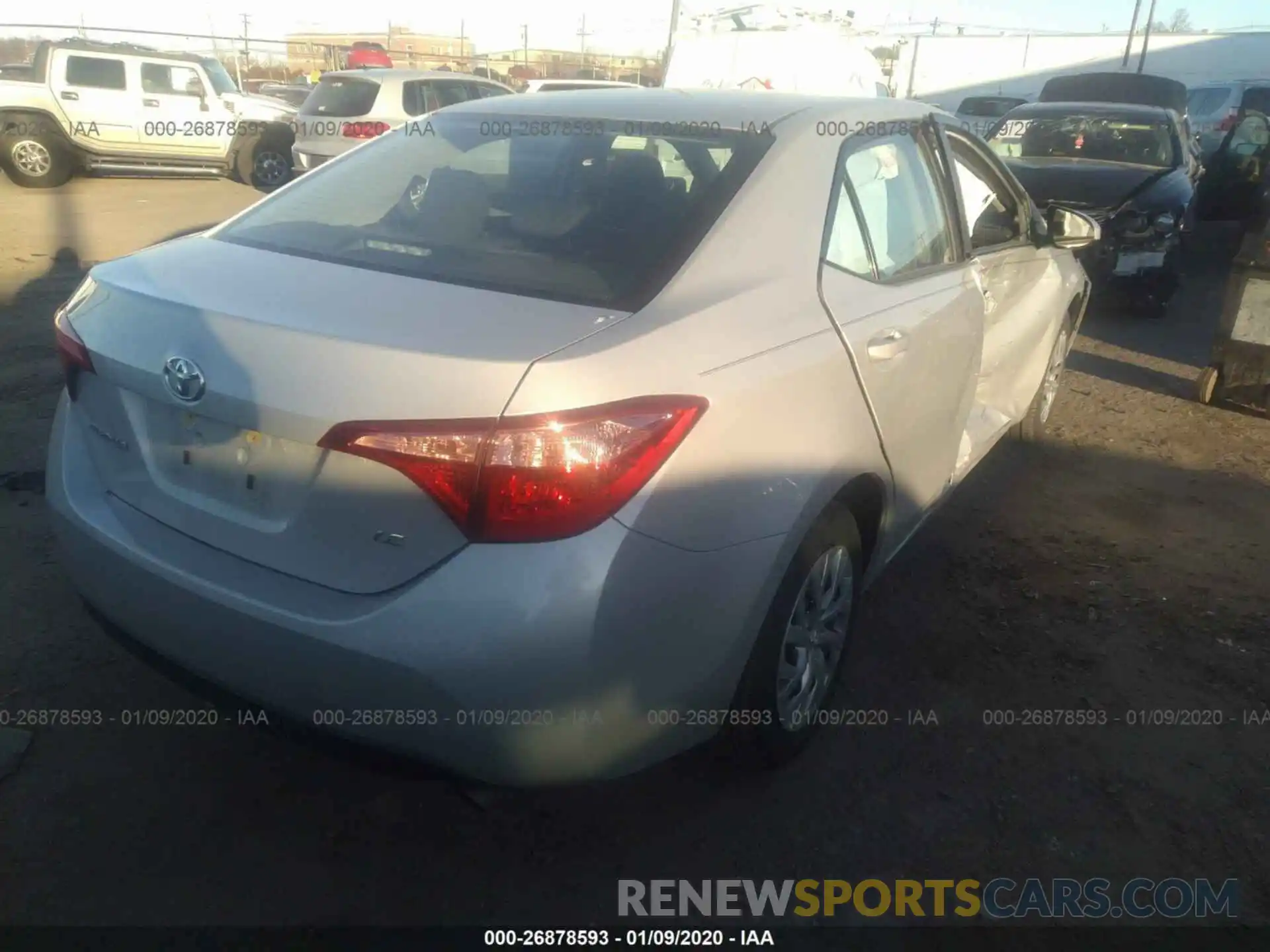 4 Photograph of a damaged car 2T1BURHEXKC208333 TOYOTA COROLLA 2019