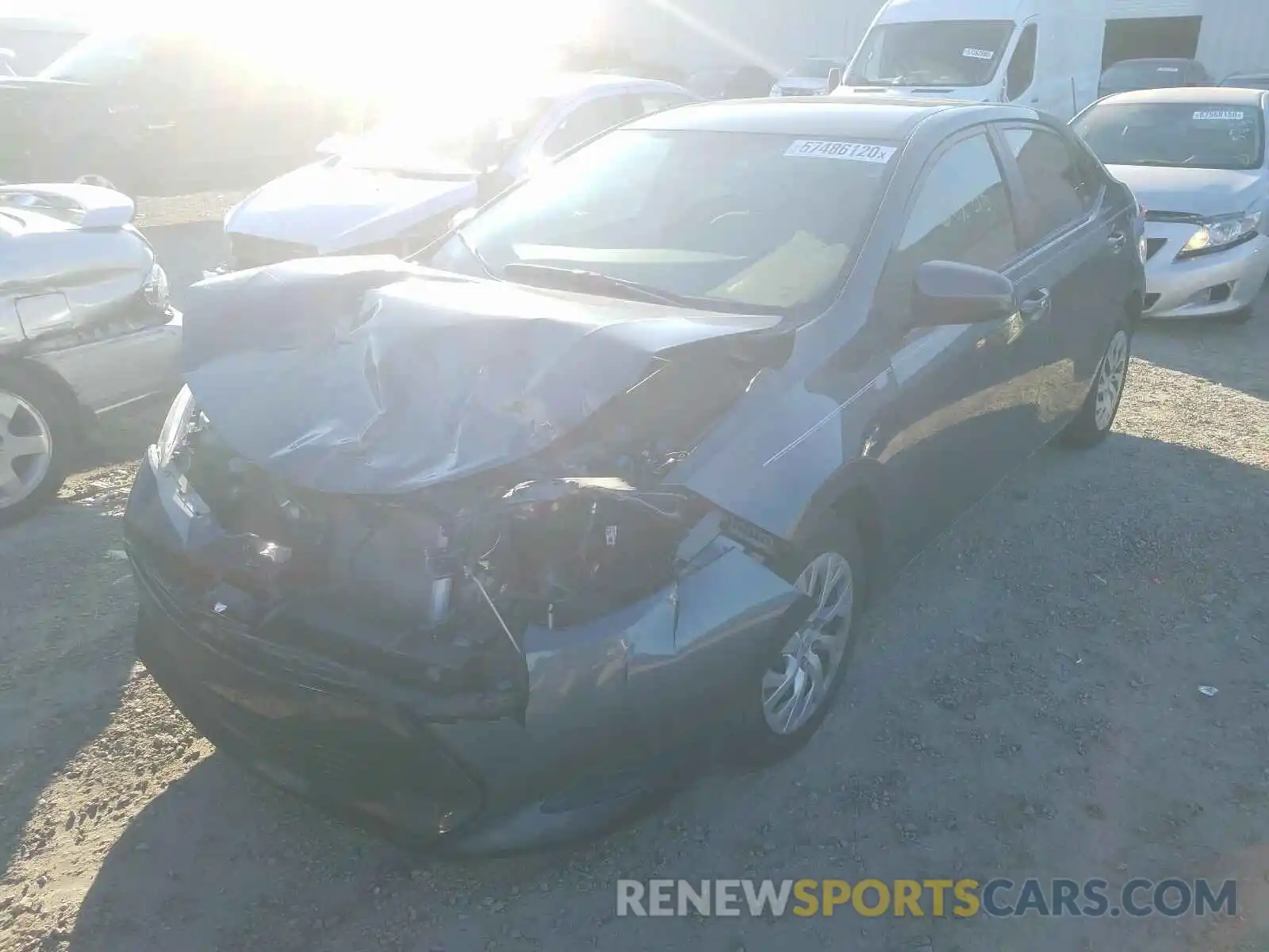 2 Photograph of a damaged car 2T1BURHEXKC208350 TOYOTA COROLLA 2019