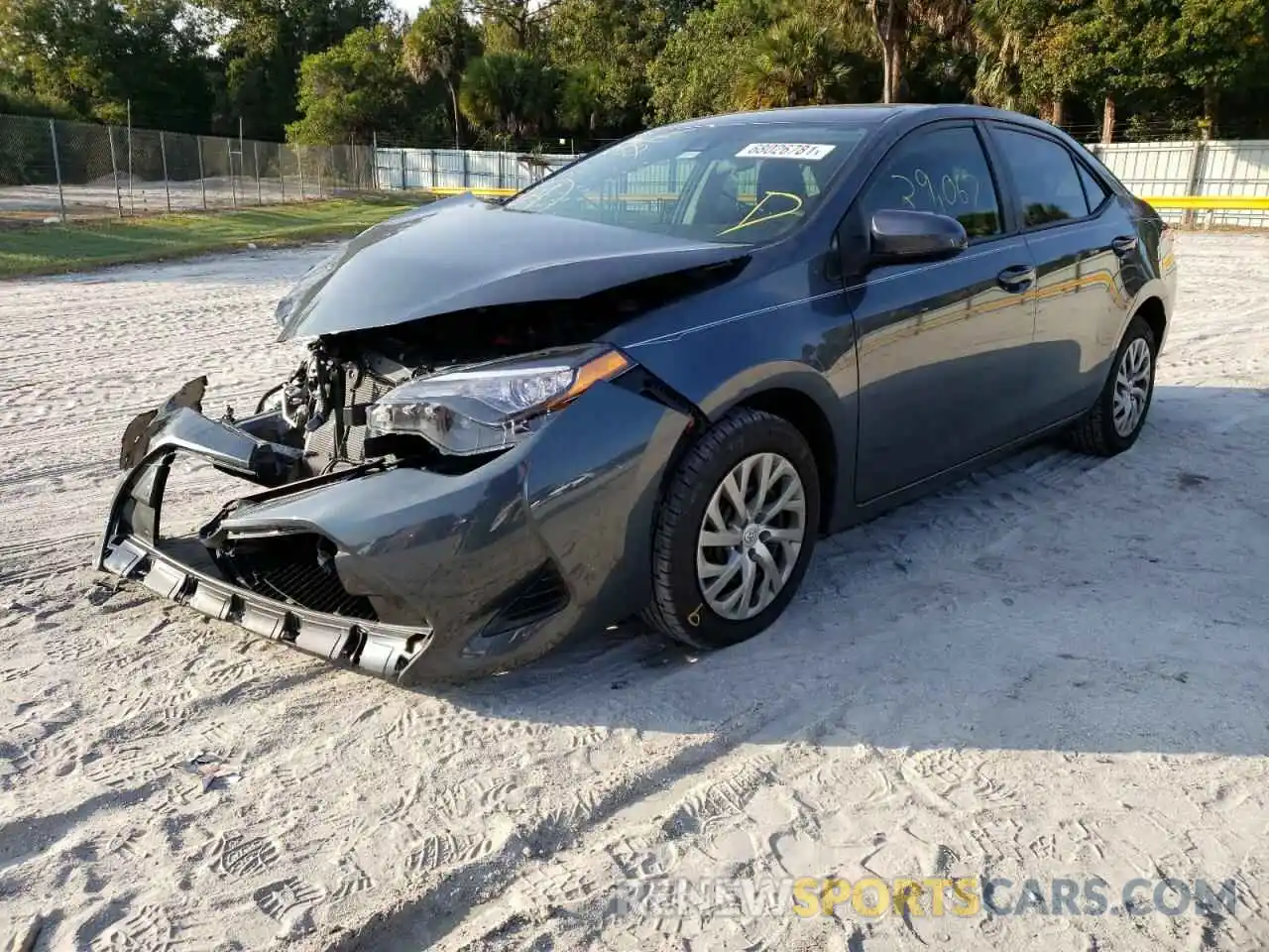 2 Photograph of a damaged car 2T1BURHEXKC208705 TOYOTA COROLLA 2019