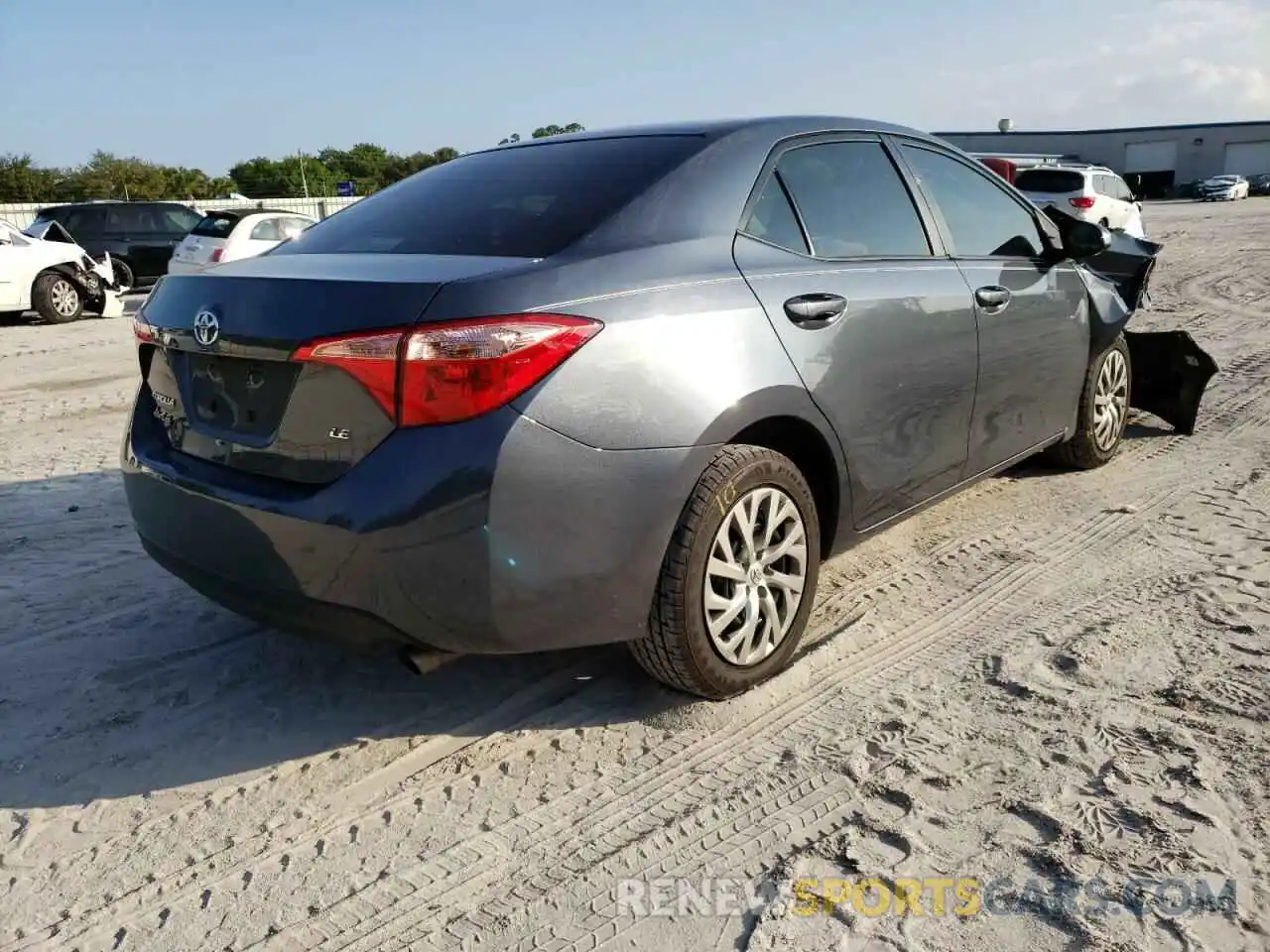 4 Photograph of a damaged car 2T1BURHEXKC208705 TOYOTA COROLLA 2019