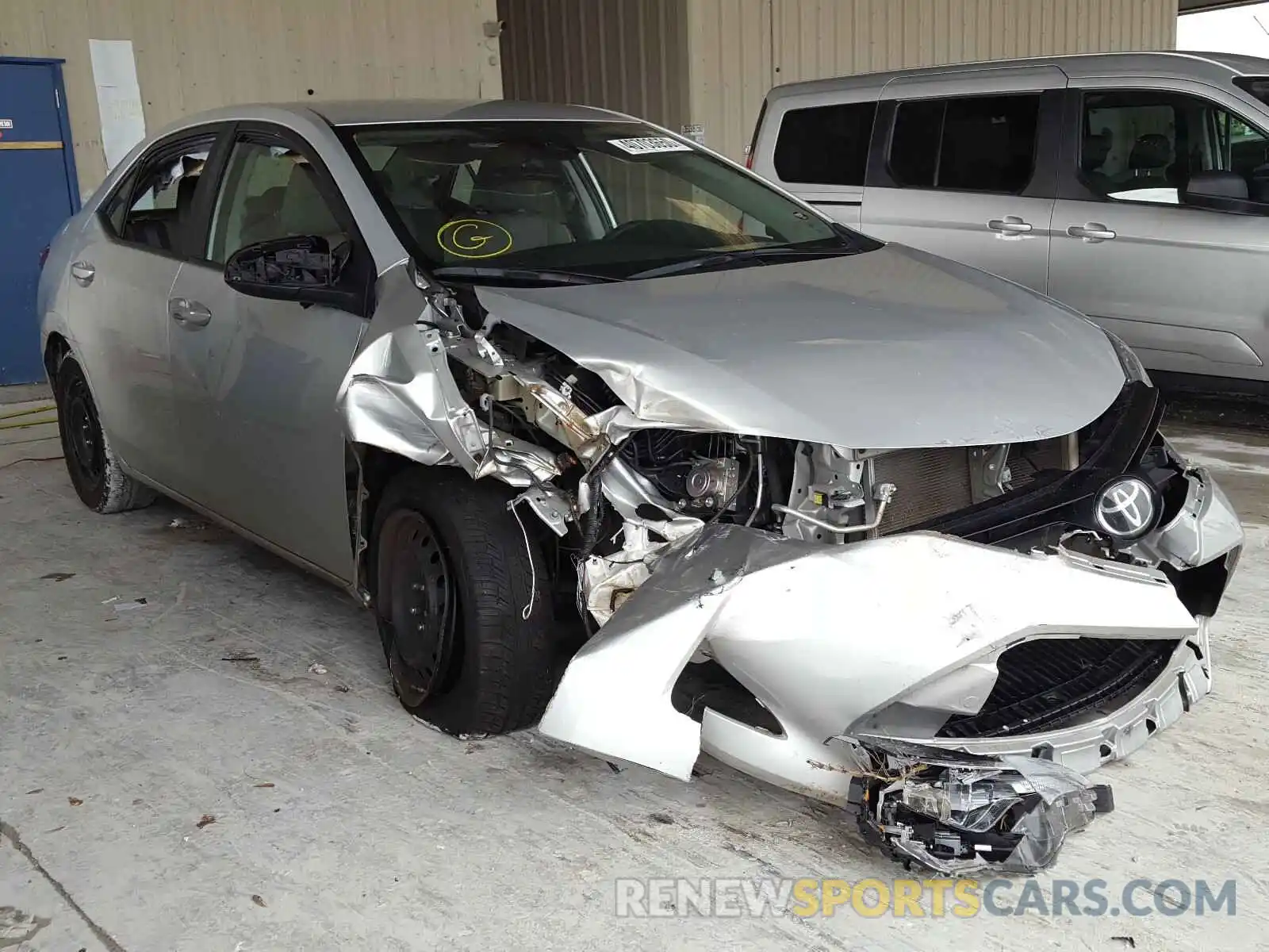 1 Photograph of a damaged car 2T1BURHEXKC209059 TOYOTA COROLLA 2019