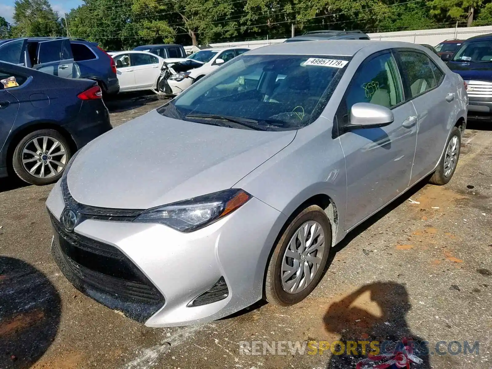 2 Photograph of a damaged car 2T1BURHEXKC209076 TOYOTA COROLLA 2019