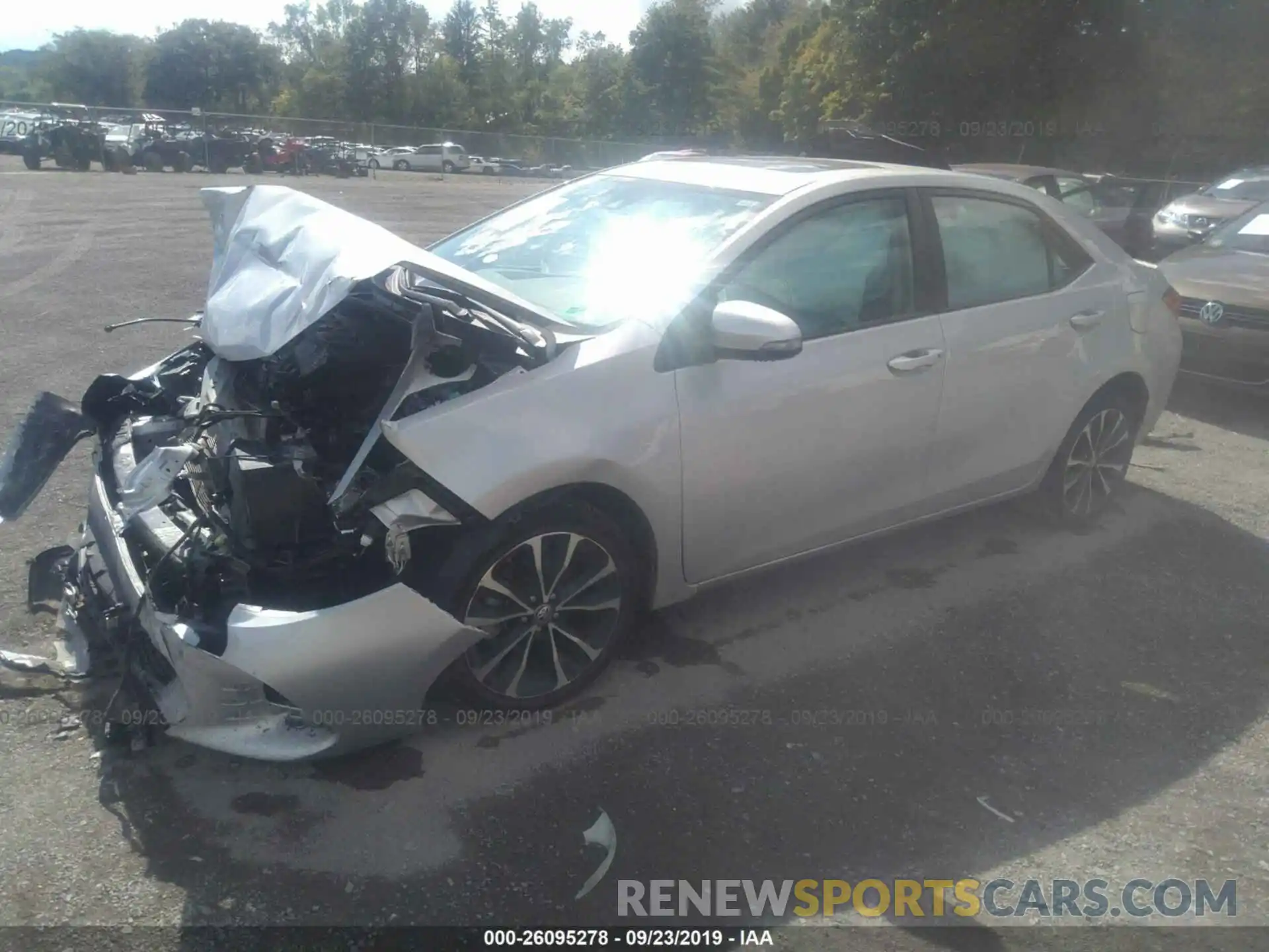 2 Photograph of a damaged car 2T1BURHEXKC210759 TOYOTA COROLLA 2019