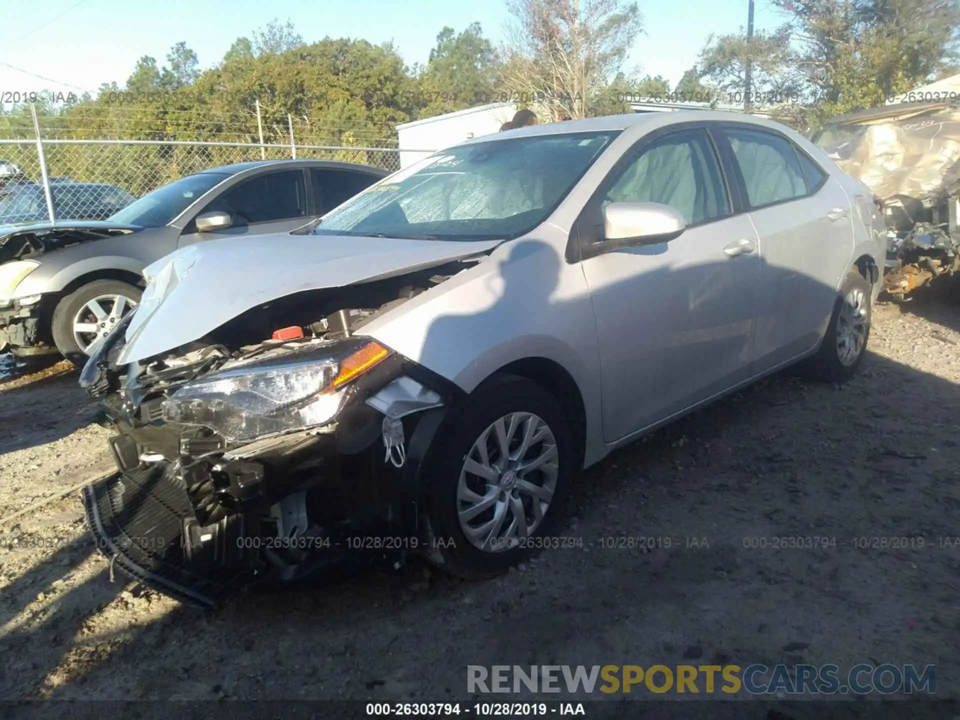 2 Photograph of a damaged car 2T1BURHEXKC212222 TOYOTA COROLLA 2019