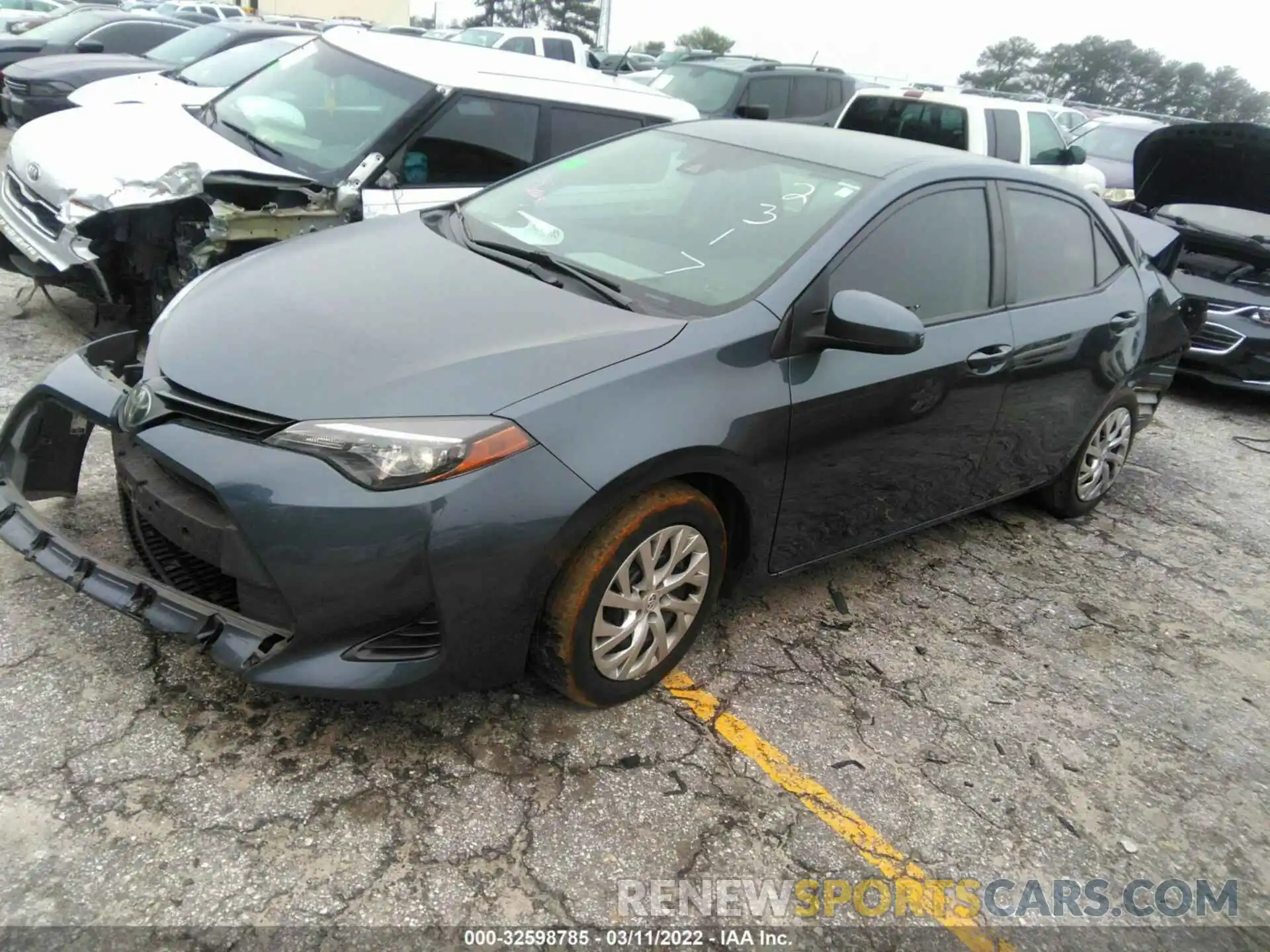 2 Photograph of a damaged car 2T1BURHEXKC212317 TOYOTA COROLLA 2019