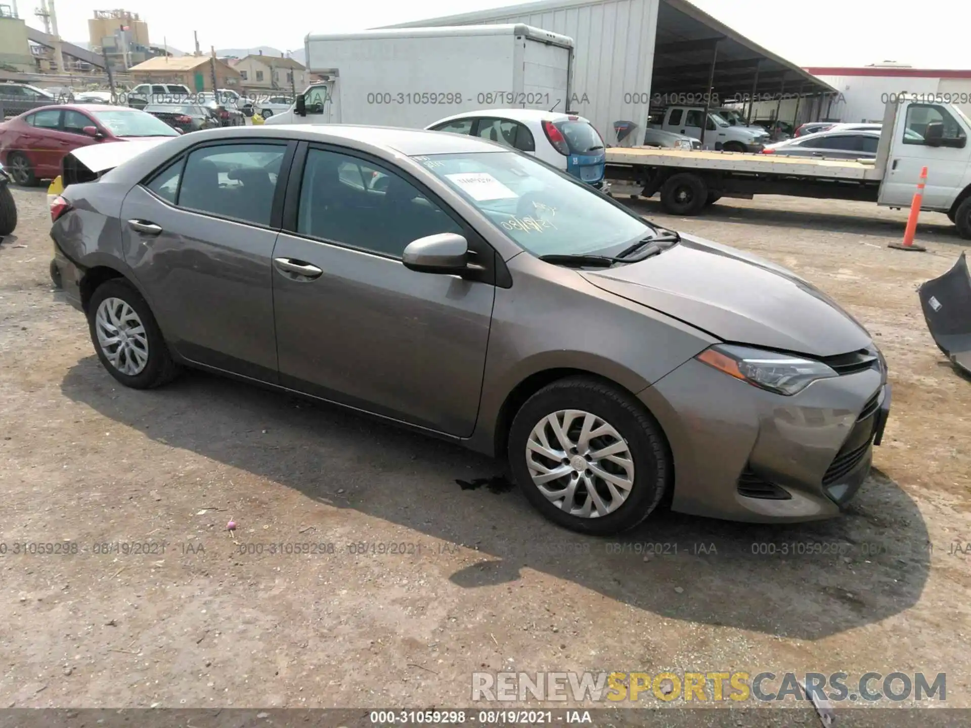 1 Photograph of a damaged car 2T1BURHEXKC212544 TOYOTA COROLLA 2019