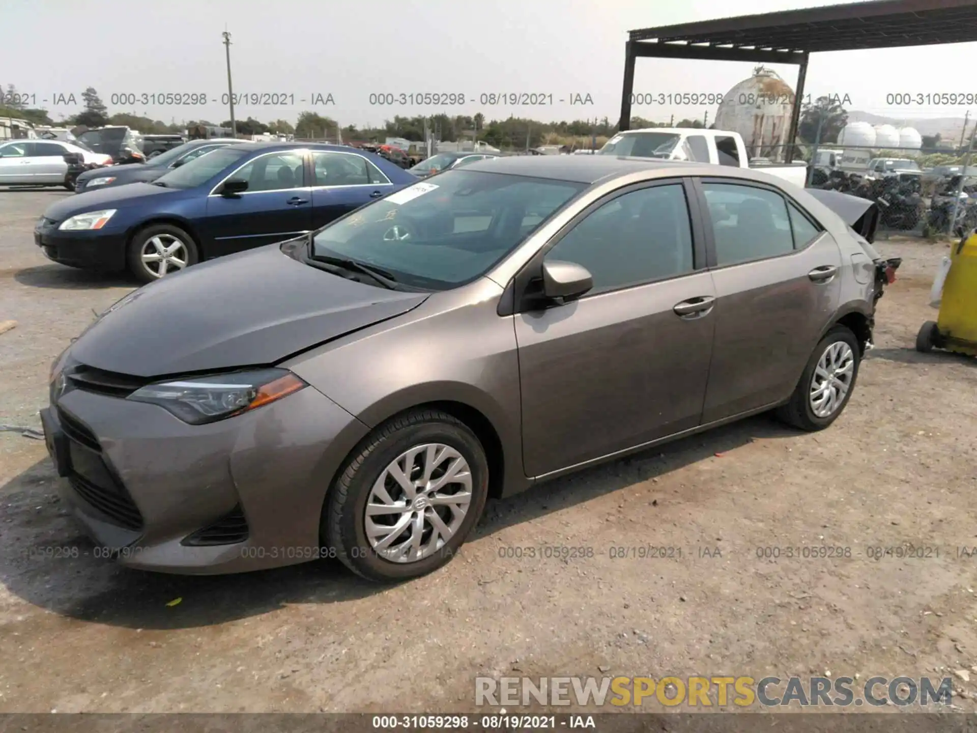 2 Photograph of a damaged car 2T1BURHEXKC212544 TOYOTA COROLLA 2019