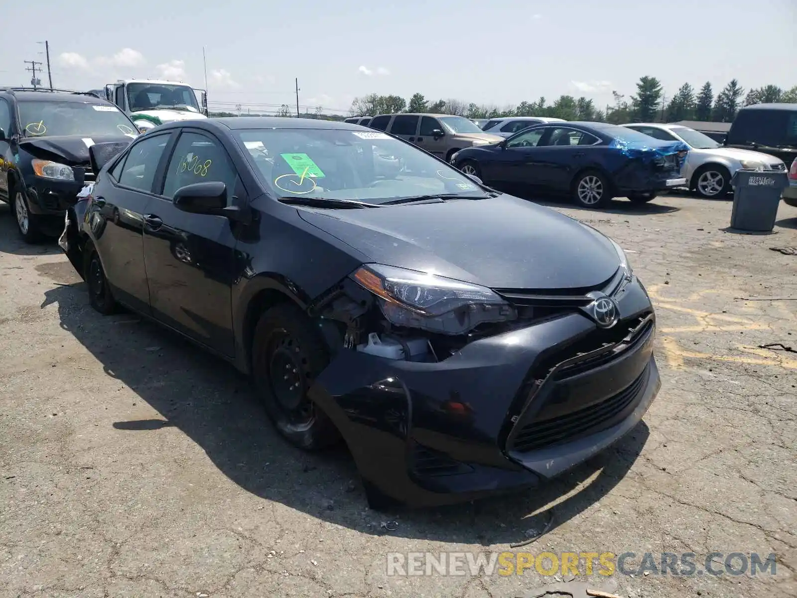 1 Photograph of a damaged car 2T1BURHEXKC212754 TOYOTA COROLLA 2019