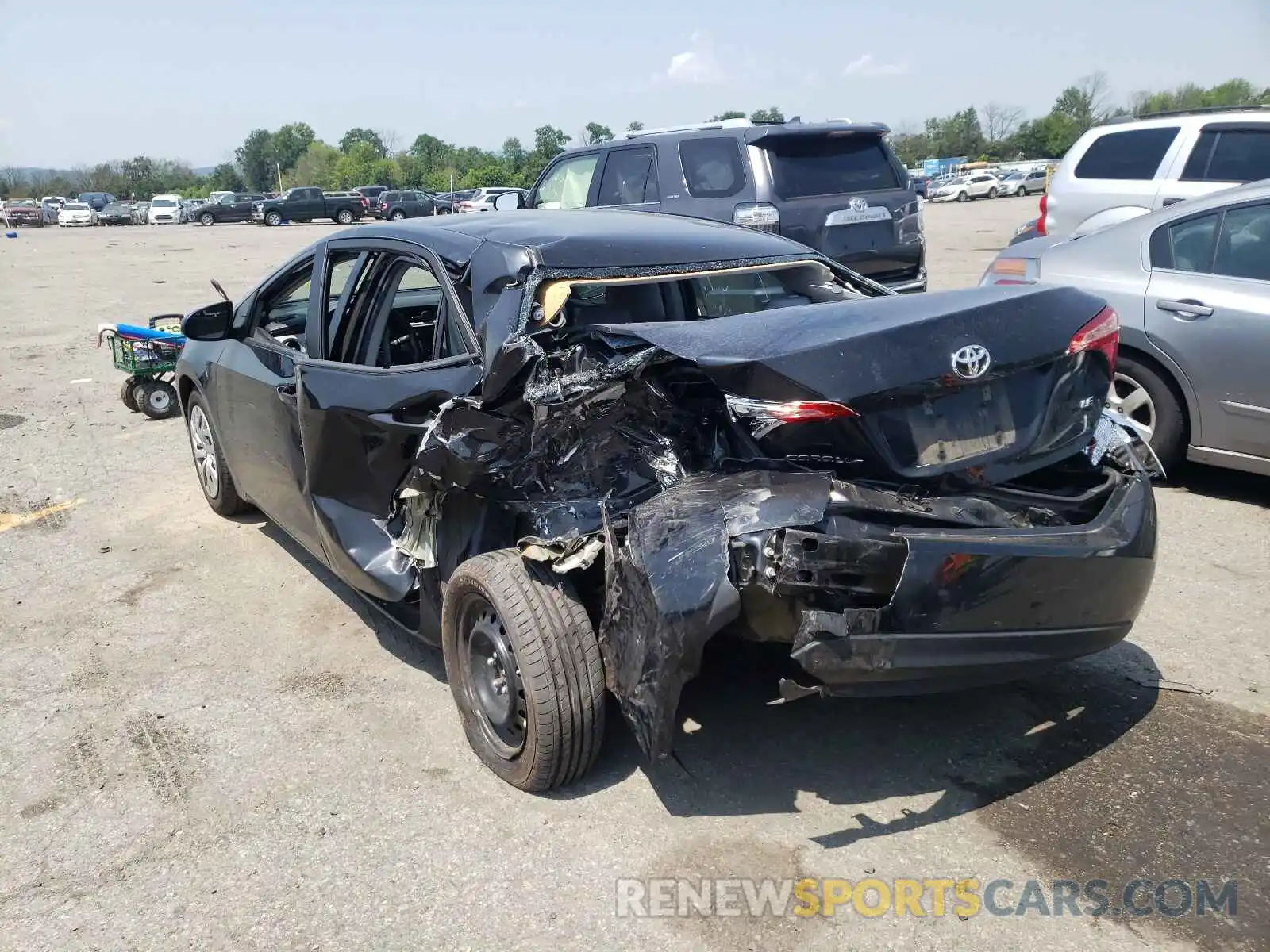 3 Photograph of a damaged car 2T1BURHEXKC212754 TOYOTA COROLLA 2019