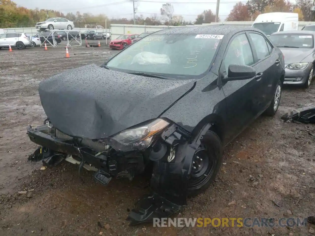 2 Photograph of a damaged car 2T1BURHEXKC213094 TOYOTA COROLLA 2019