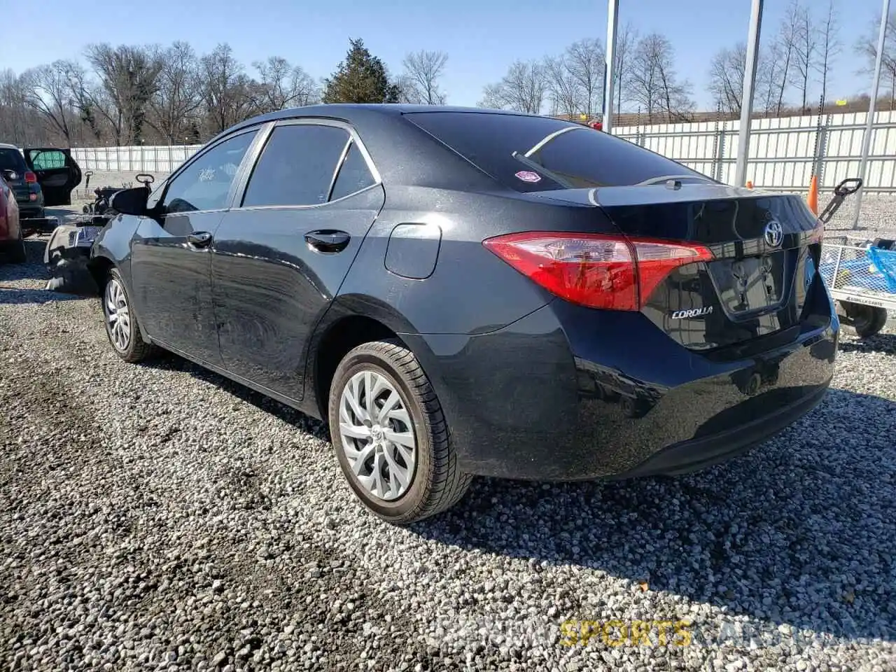 3 Photograph of a damaged car 2T1BURHEXKC213497 TOYOTA COROLLA 2019