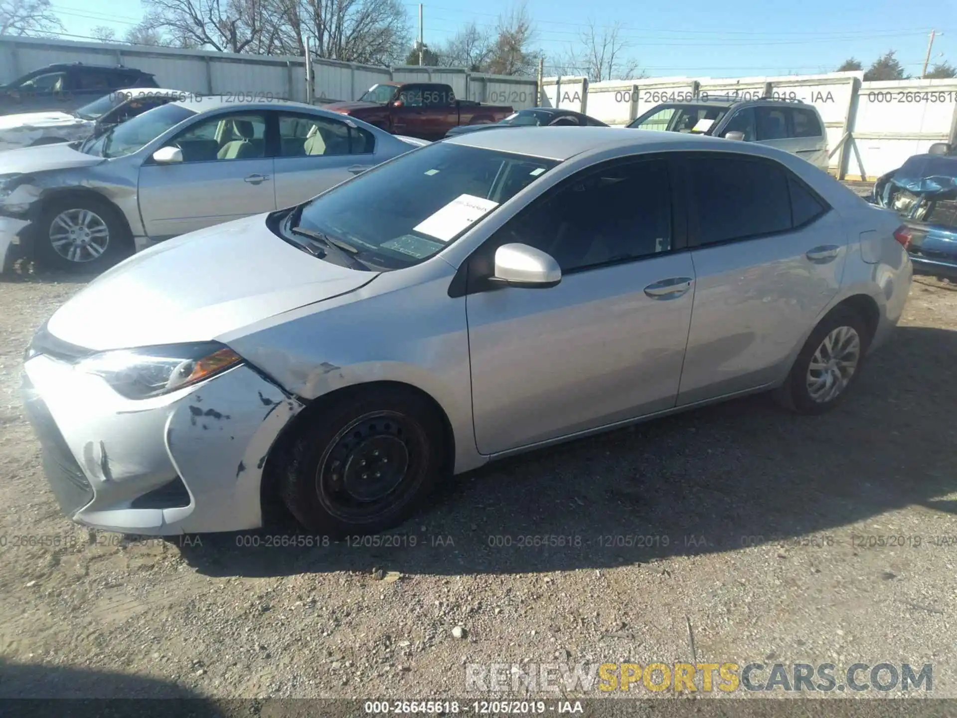 2 Photograph of a damaged car 2T1BURHEXKC213581 TOYOTA COROLLA 2019