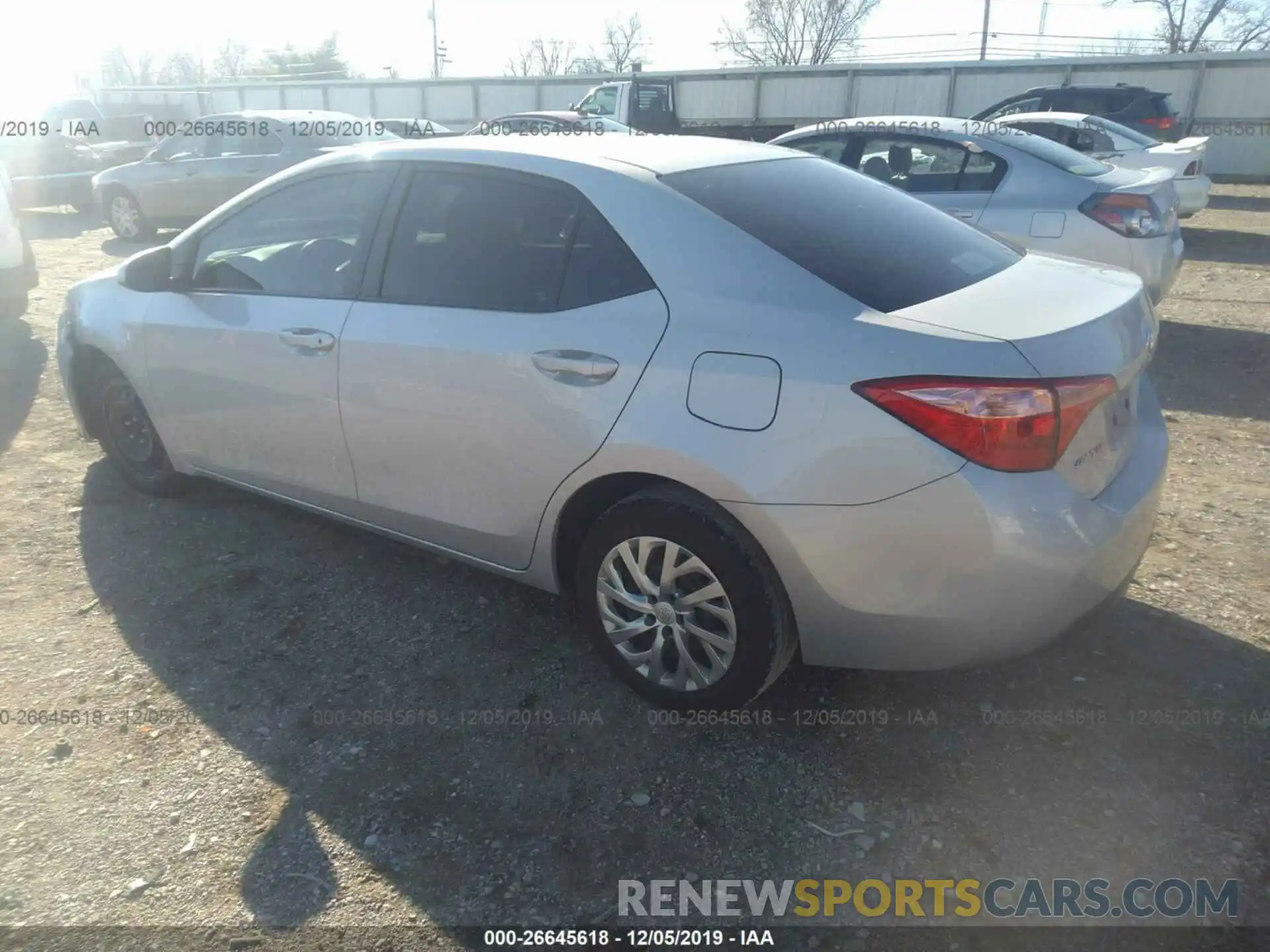 3 Photograph of a damaged car 2T1BURHEXKC213581 TOYOTA COROLLA 2019