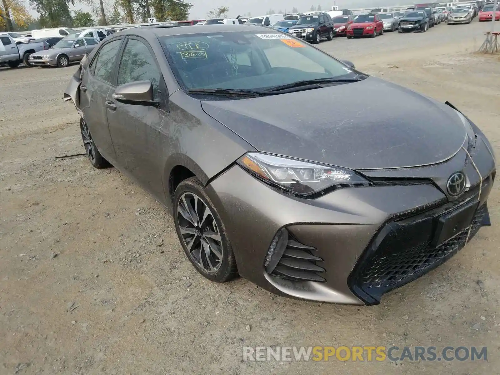 1 Photograph of a damaged car 2T1BURHEXKC213841 TOYOTA COROLLA 2019