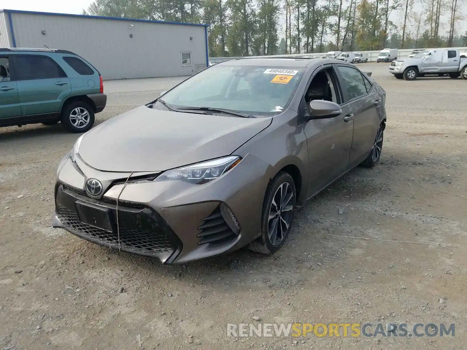 2 Photograph of a damaged car 2T1BURHEXKC213841 TOYOTA COROLLA 2019