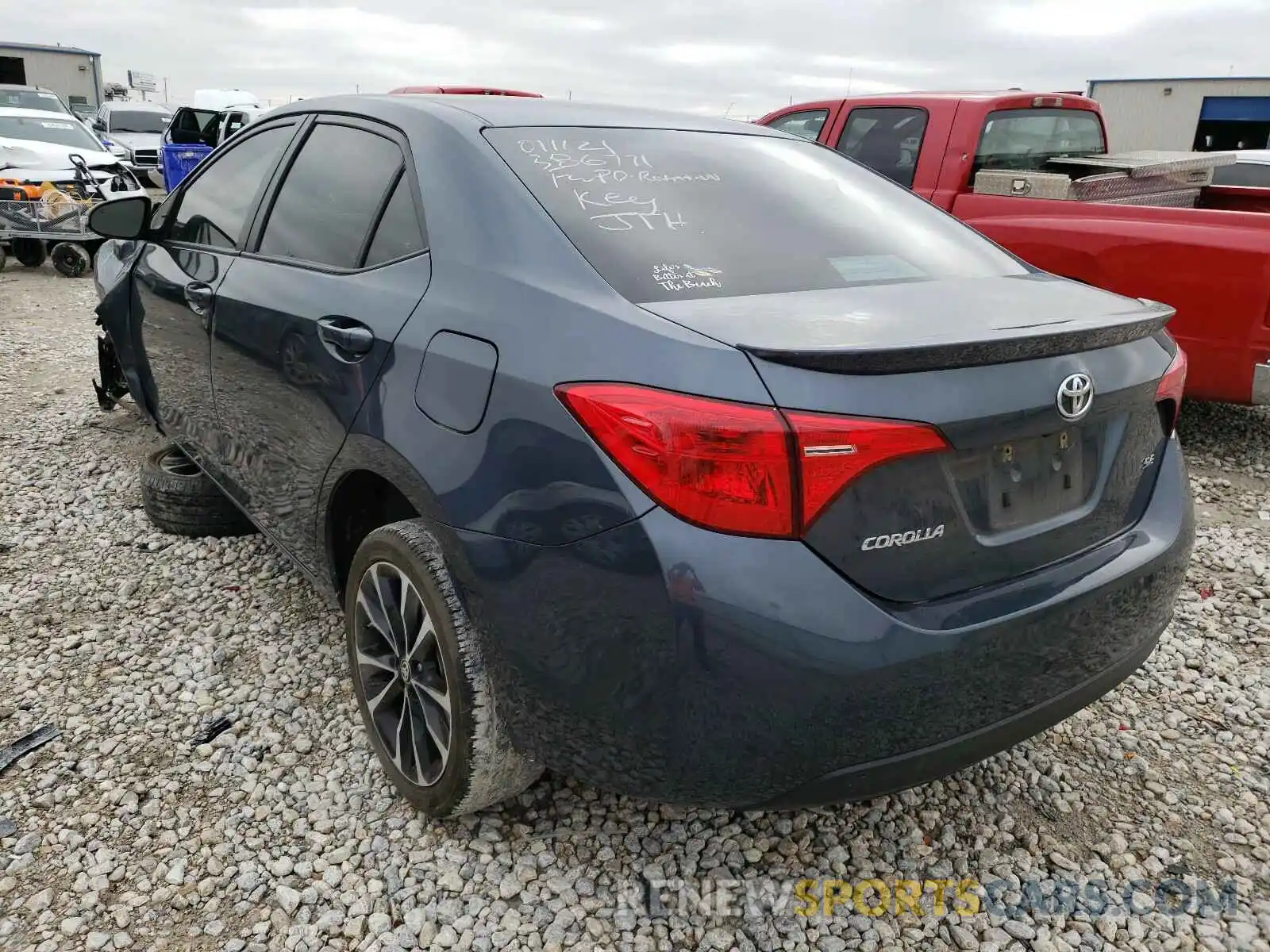 3 Photograph of a damaged car 2T1BURHEXKC214486 TOYOTA COROLLA 2019