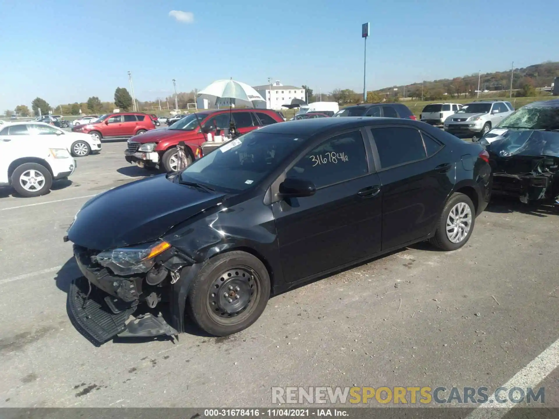 2 Photograph of a damaged car 2T1BURHEXKC214567 TOYOTA COROLLA 2019