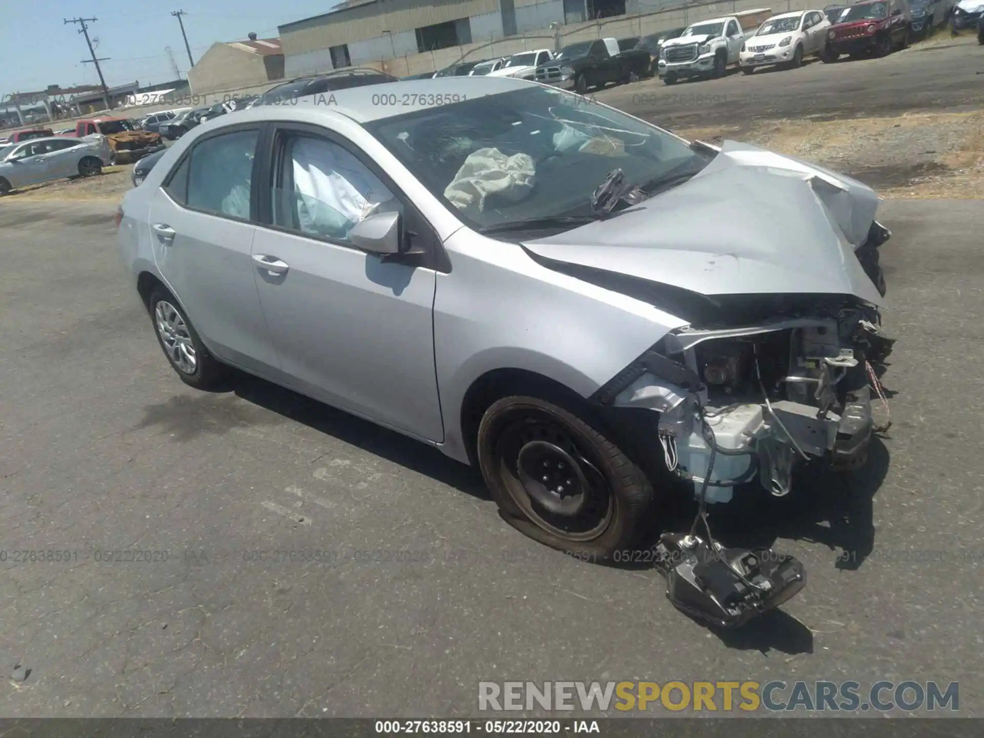 1 Photograph of a damaged car 2T1BURHEXKC214634 TOYOTA COROLLA 2019