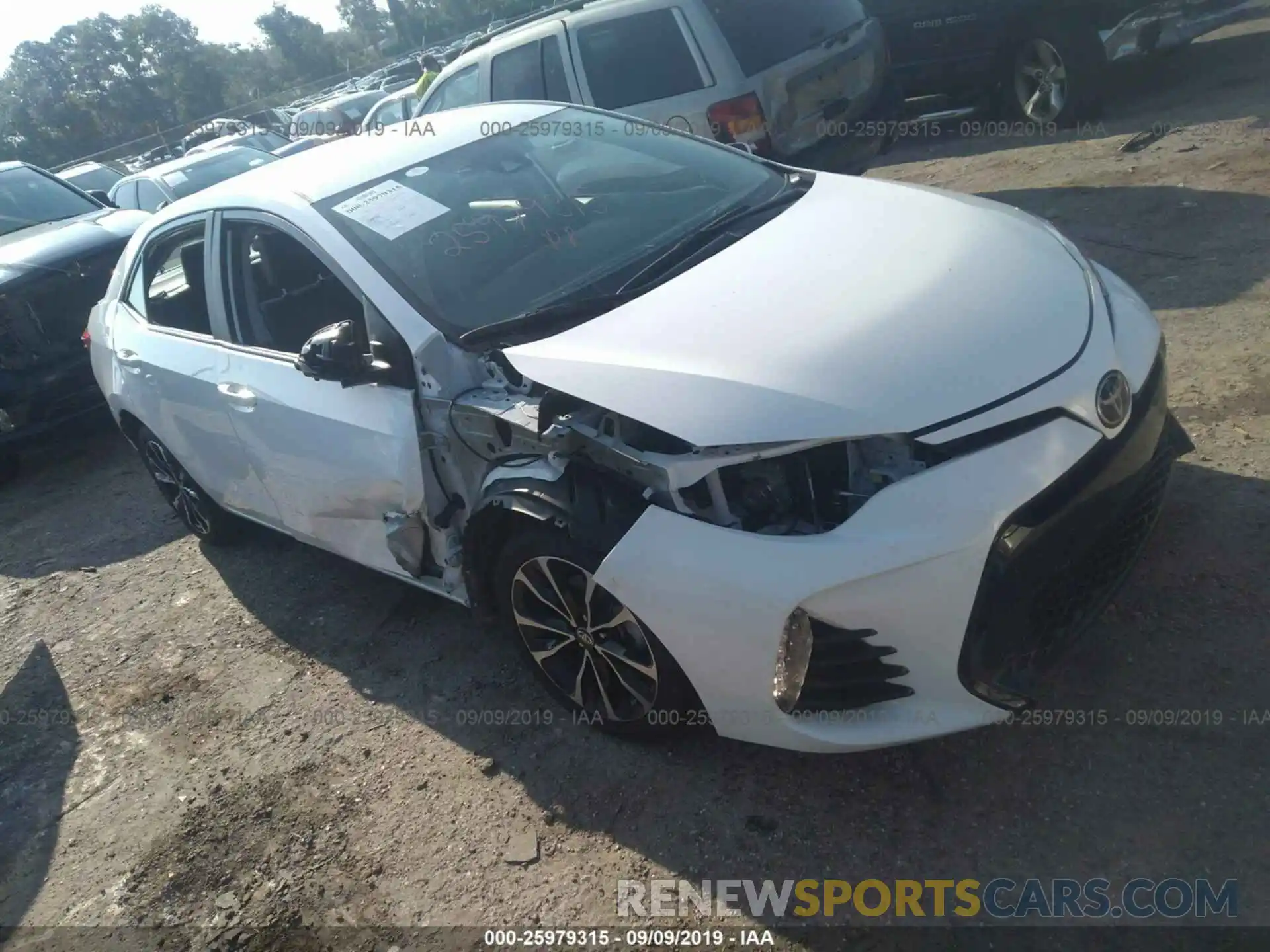 1 Photograph of a damaged car 2T1BURHEXKC214844 TOYOTA COROLLA 2019