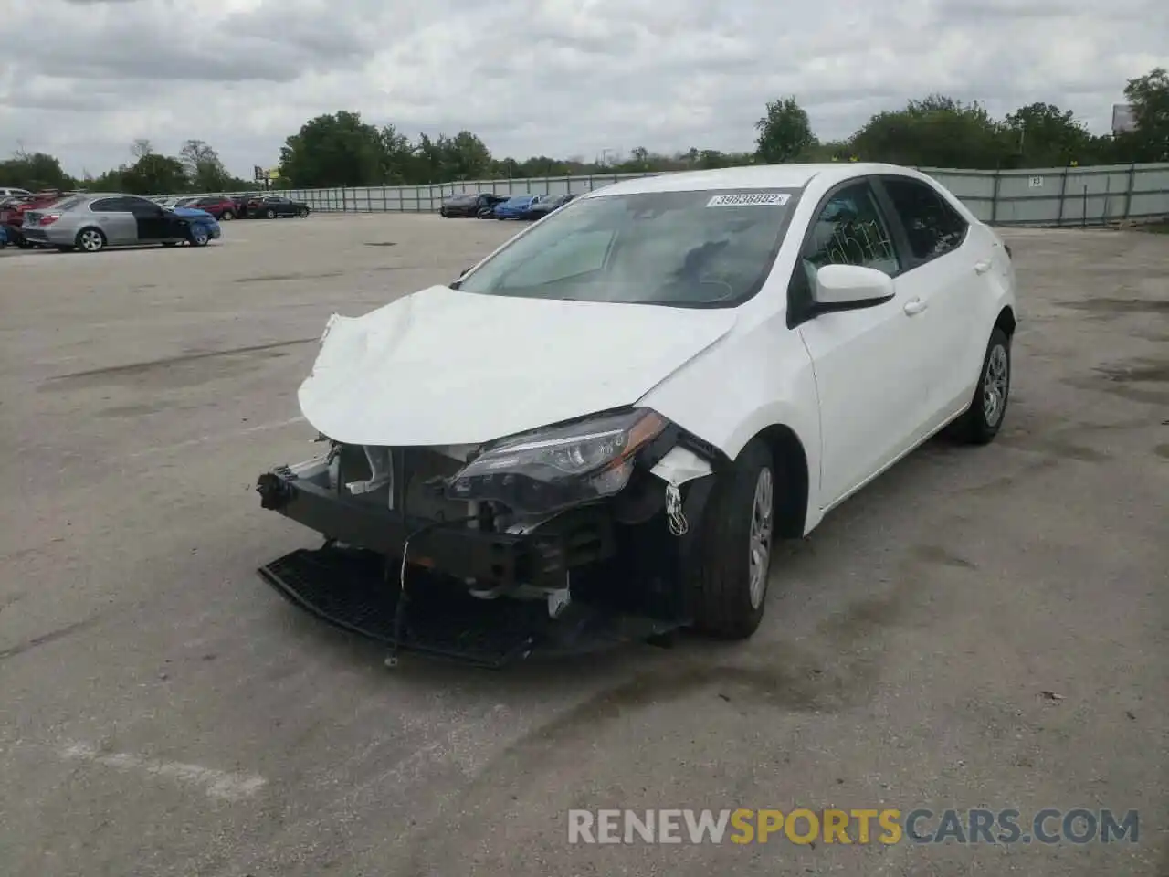 2 Photograph of a damaged car 2T1BURHEXKC214911 TOYOTA COROLLA 2019