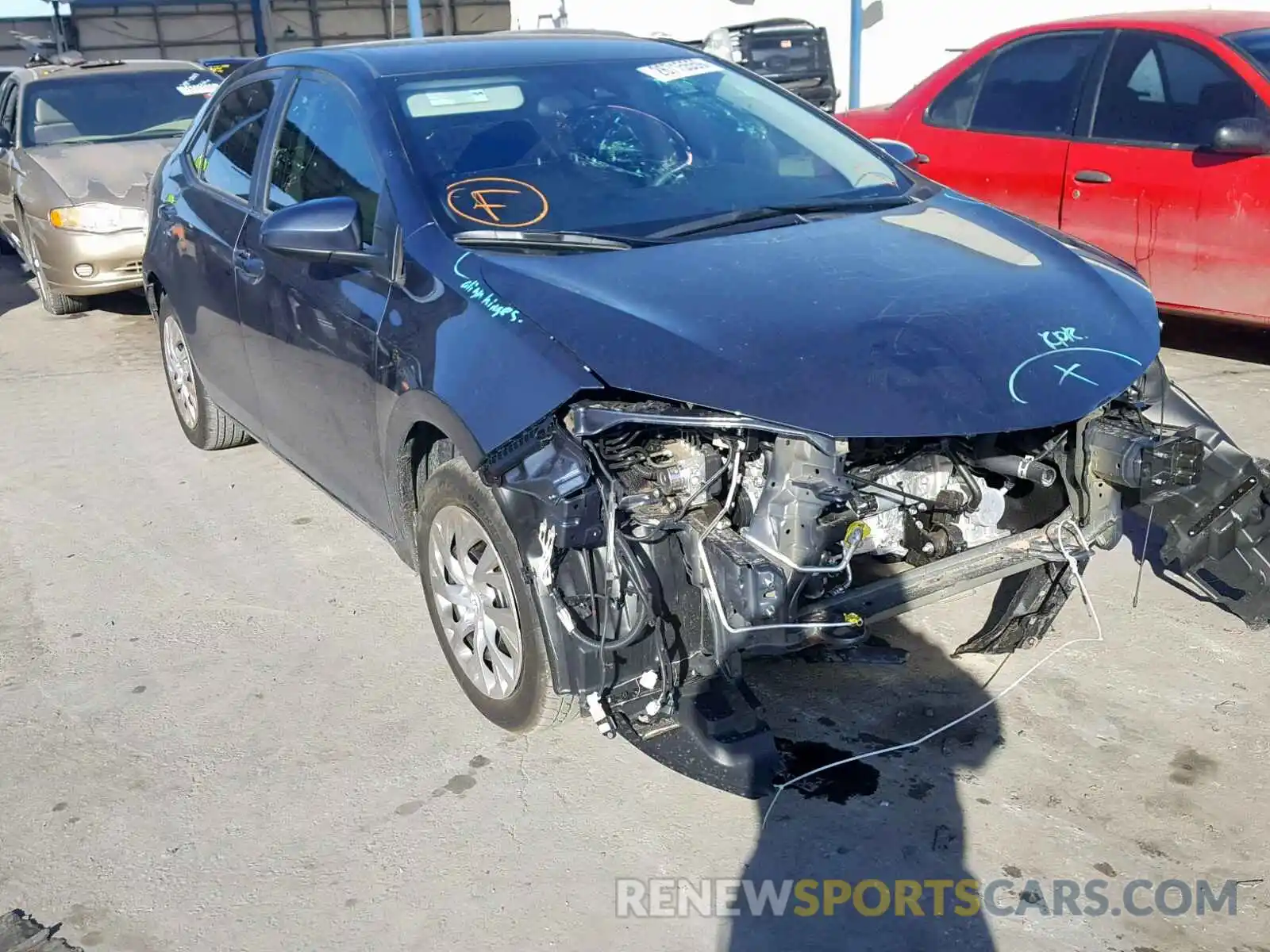 1 Photograph of a damaged car 2T1BURHEXKC215203 TOYOTA COROLLA 2019