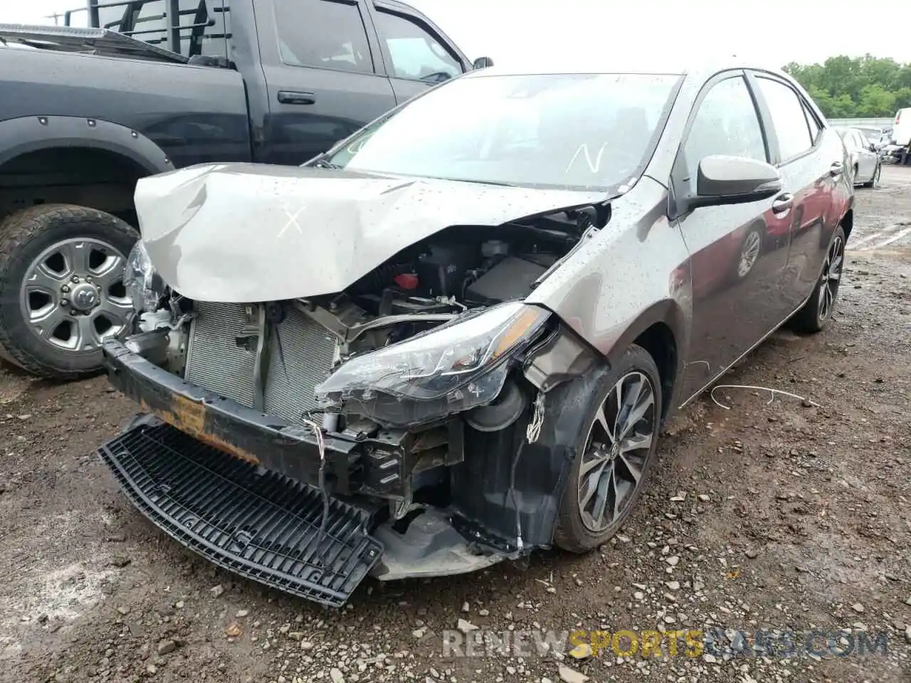 2 Photograph of a damaged car 2T1BURHEXKC215671 TOYOTA COROLLA 2019