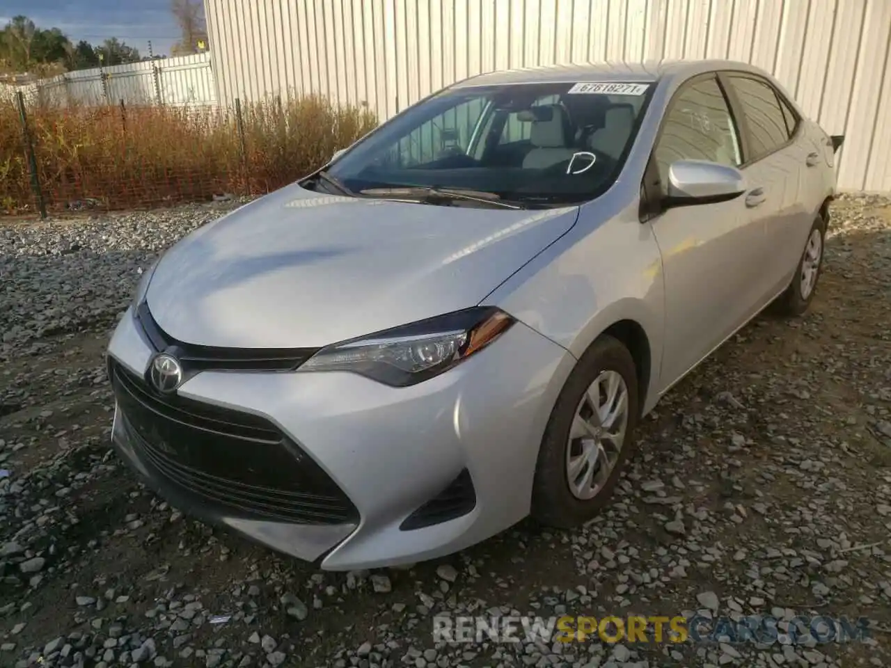 2 Photograph of a damaged car 2T1BURHEXKC215878 TOYOTA COROLLA 2019