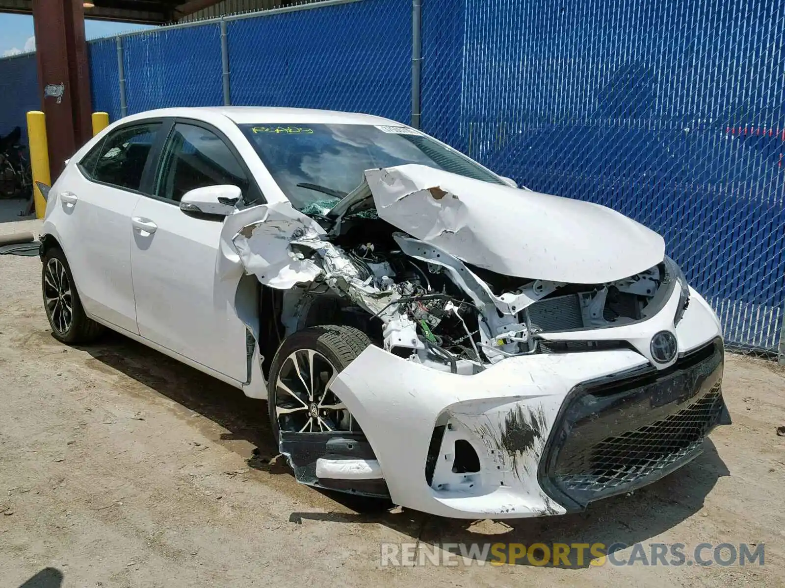 1 Photograph of a damaged car 2T1BURHEXKC216013 TOYOTA COROLLA 2019