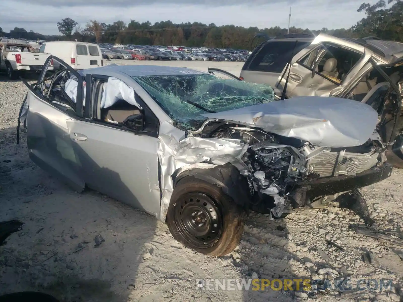 1 Photograph of a damaged car 2T1BURHEXKC217016 TOYOTA COROLLA 2019