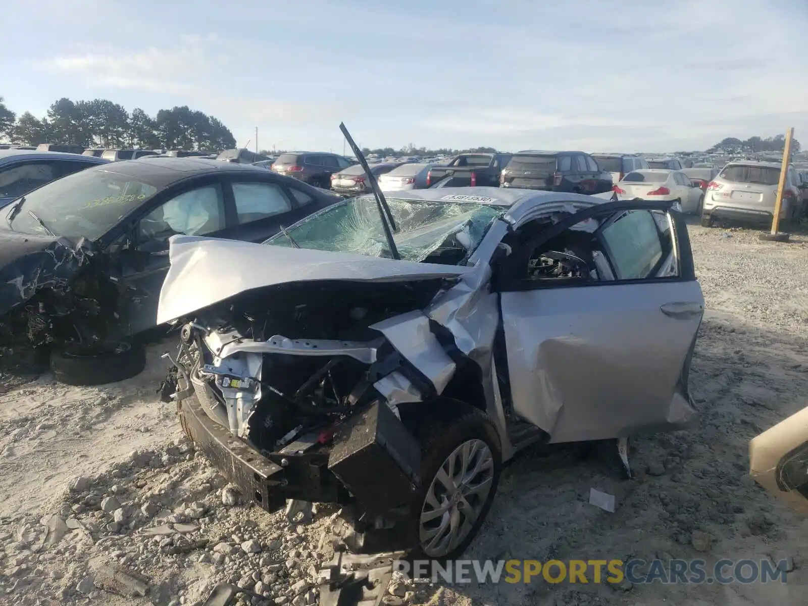 2 Photograph of a damaged car 2T1BURHEXKC217016 TOYOTA COROLLA 2019