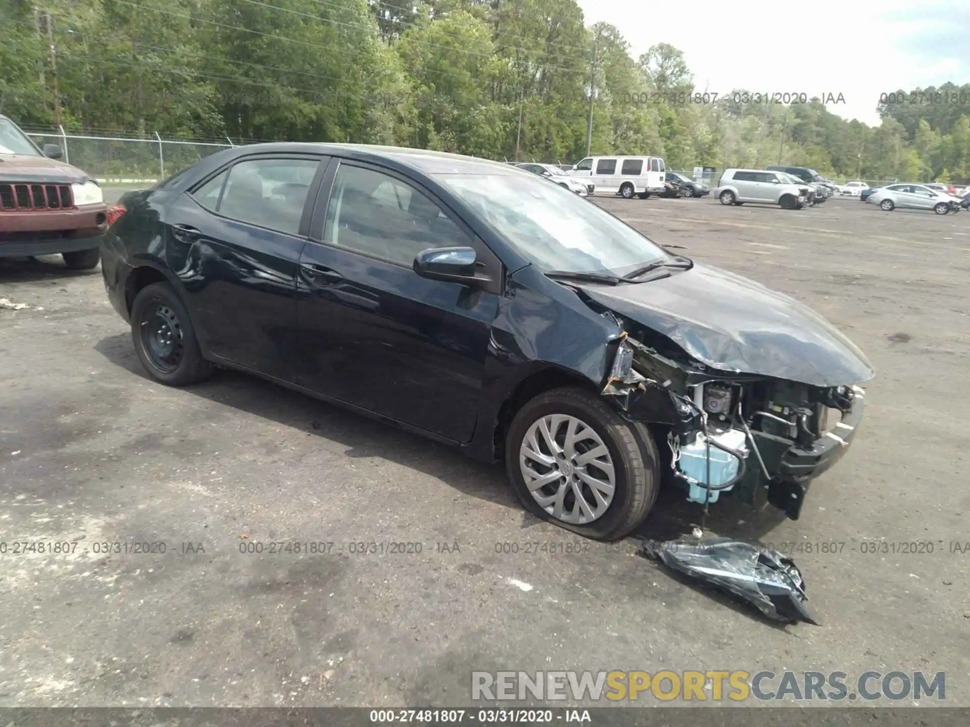 1 Photograph of a damaged car 2T1BURHEXKC217193 TOYOTA COROLLA 2019