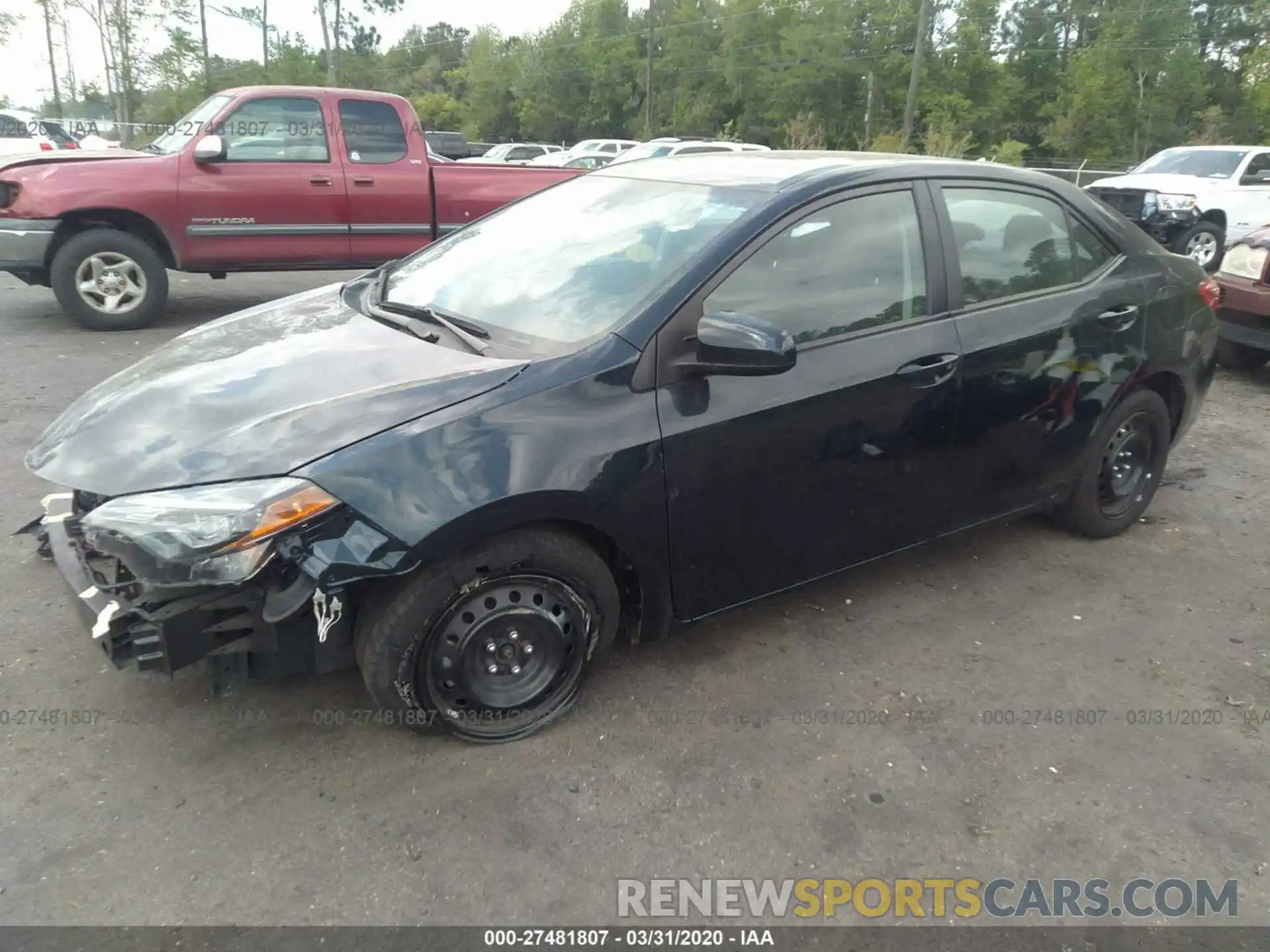 2 Photograph of a damaged car 2T1BURHEXKC217193 TOYOTA COROLLA 2019