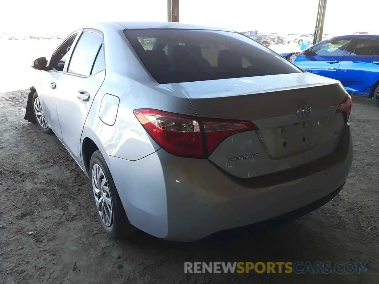 3 Photograph of a damaged car 2T1BURHEXKC217288 TOYOTA COROLLA 2019