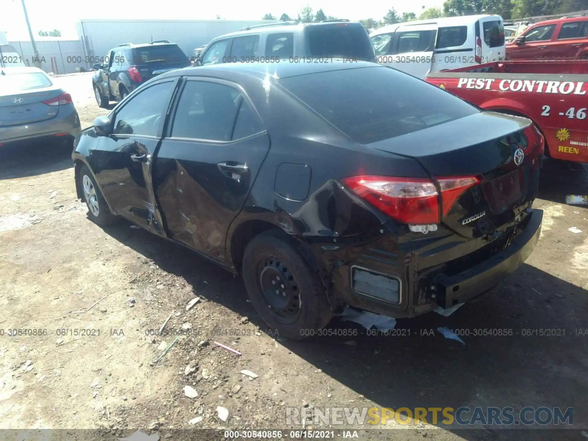 3 Photograph of a damaged car 2T1BURHEXKC217596 TOYOTA COROLLA 2019