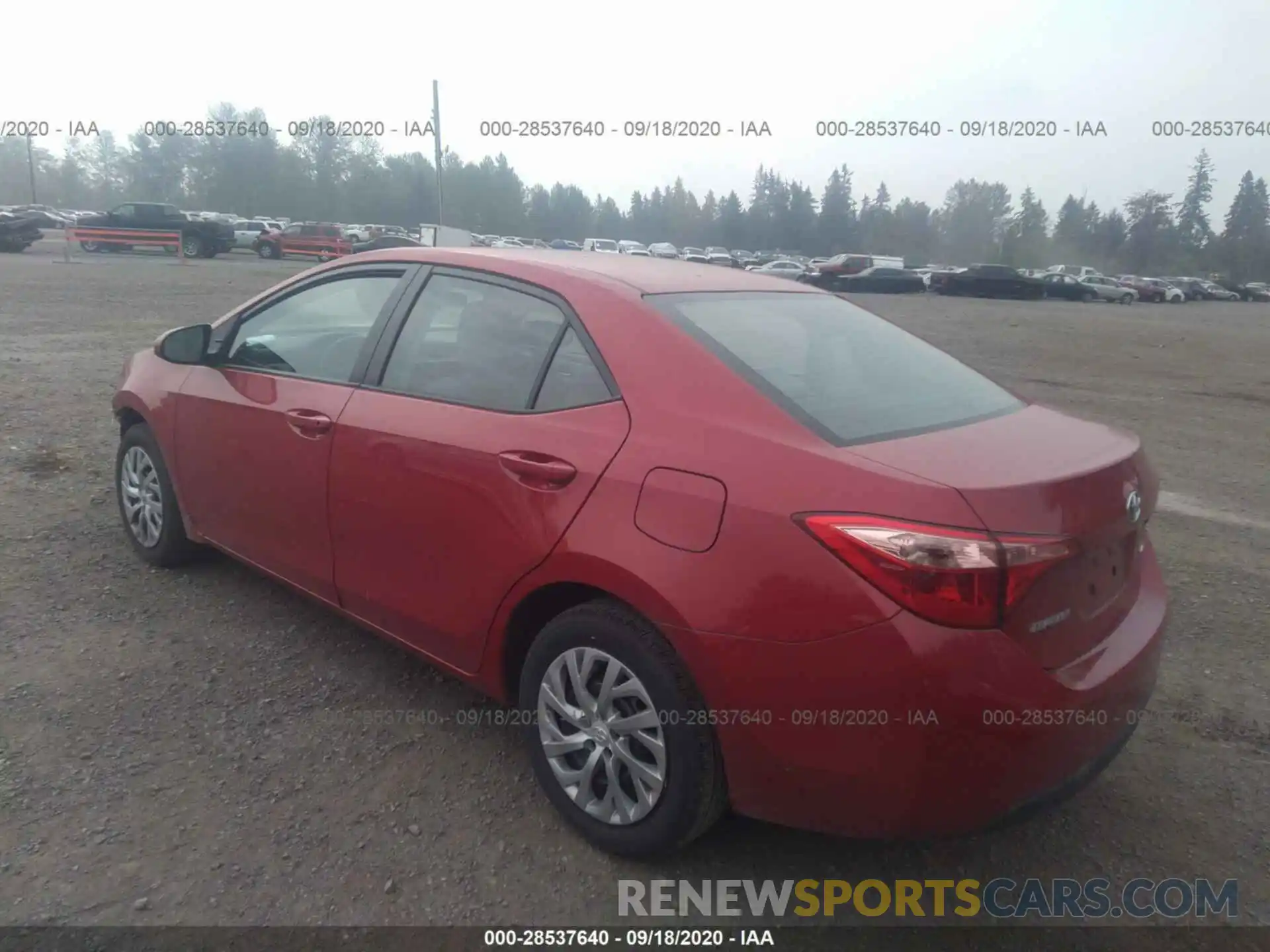 3 Photograph of a damaged car 2T1BURHEXKC217985 TOYOTA COROLLA 2019