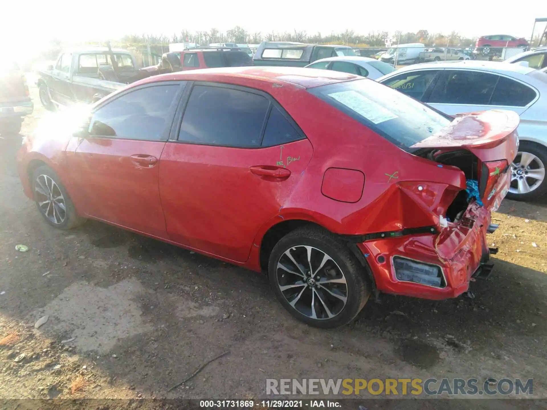 3 Photograph of a damaged car 2T1BURHEXKC218098 TOYOTA COROLLA 2019