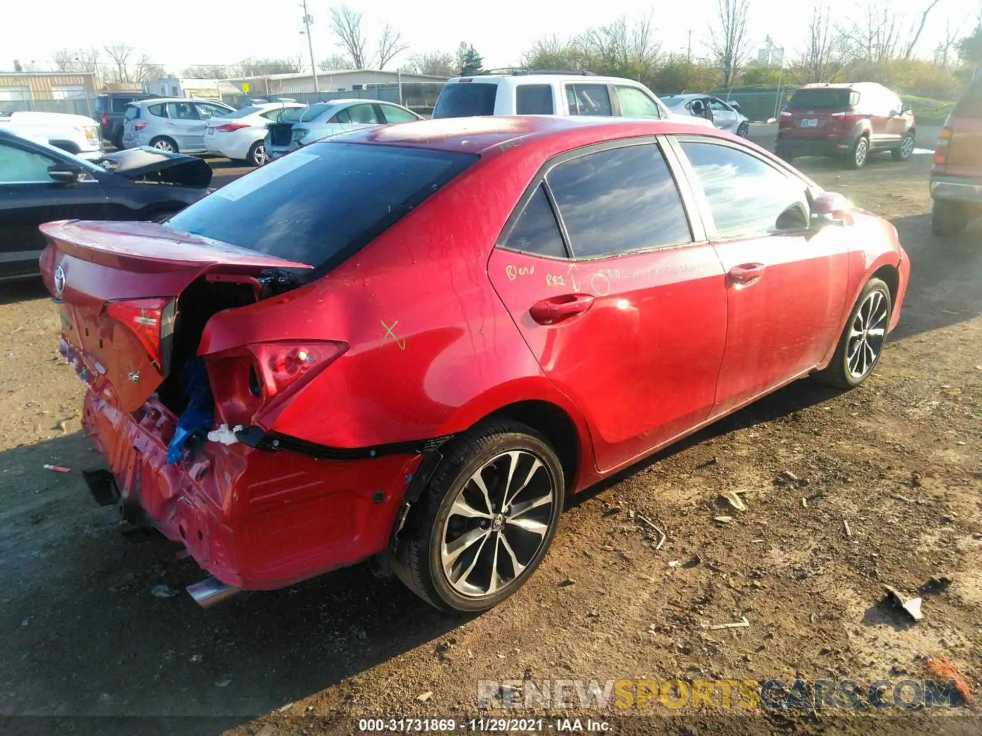 4 Photograph of a damaged car 2T1BURHEXKC218098 TOYOTA COROLLA 2019