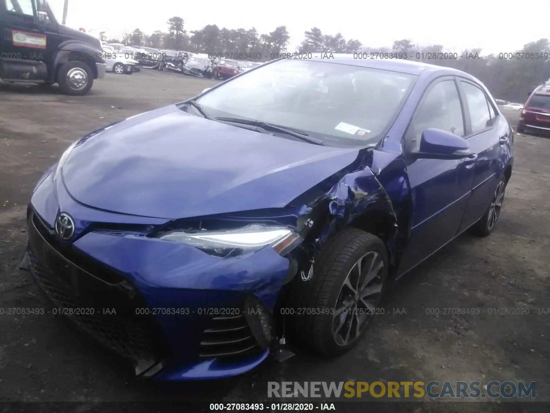 2 Photograph of a damaged car 2T1BURHEXKC219624 TOYOTA COROLLA 2019