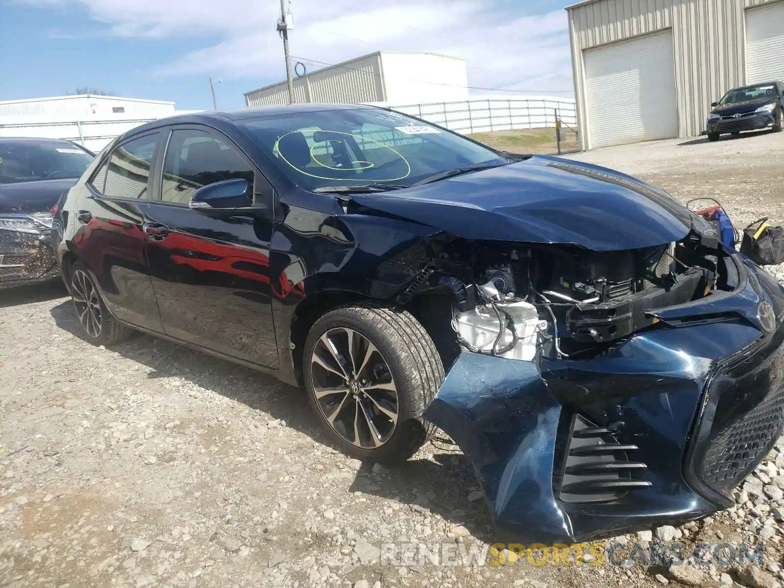 1 Photograph of a damaged car 2T1BURHEXKC220045 TOYOTA COROLLA 2019