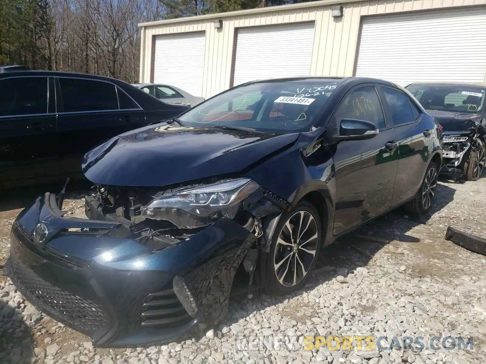 2 Photograph of a damaged car 2T1BURHEXKC220045 TOYOTA COROLLA 2019