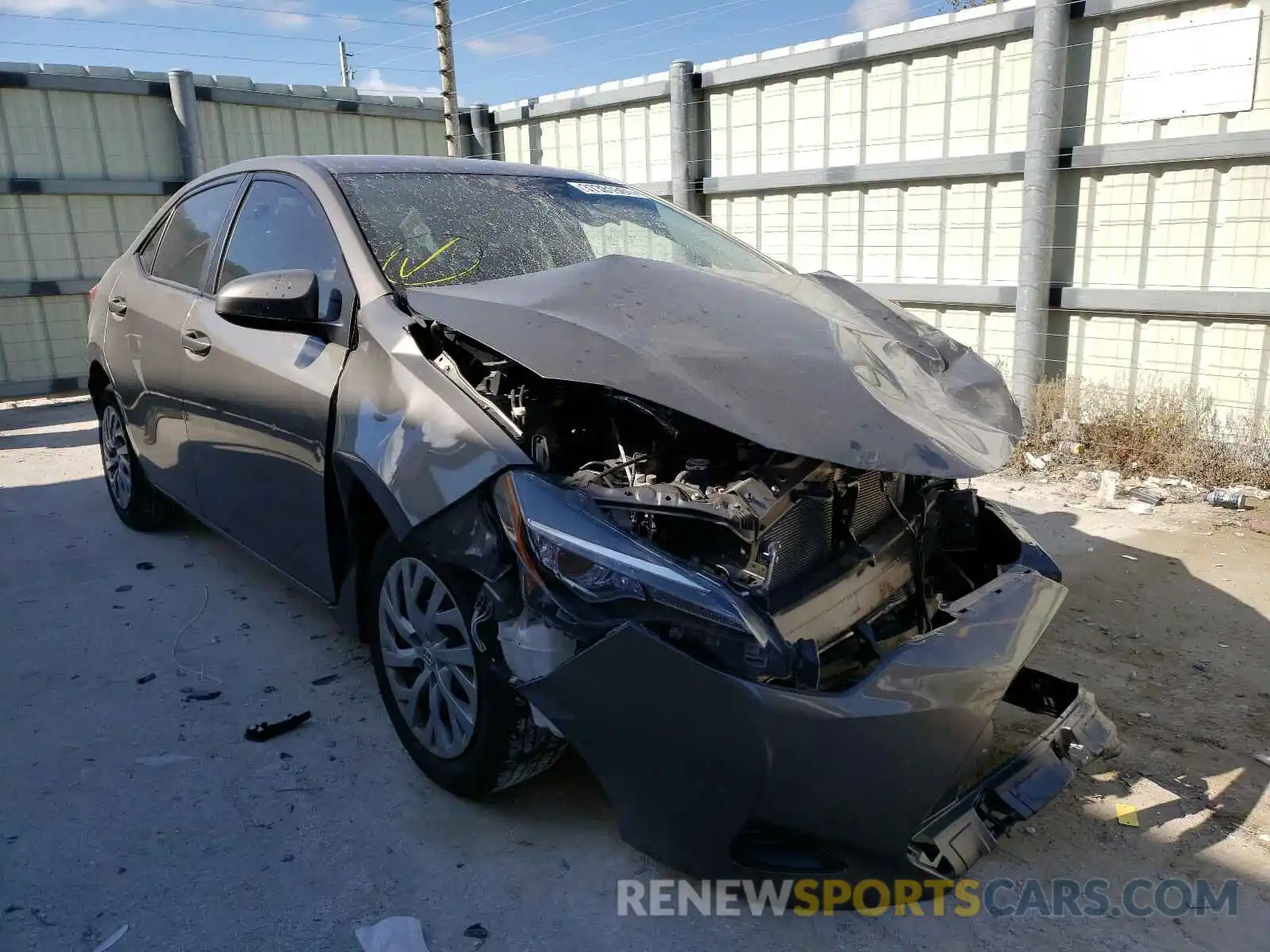 1 Photograph of a damaged car 2T1BURHEXKC221566 TOYOTA COROLLA 2019