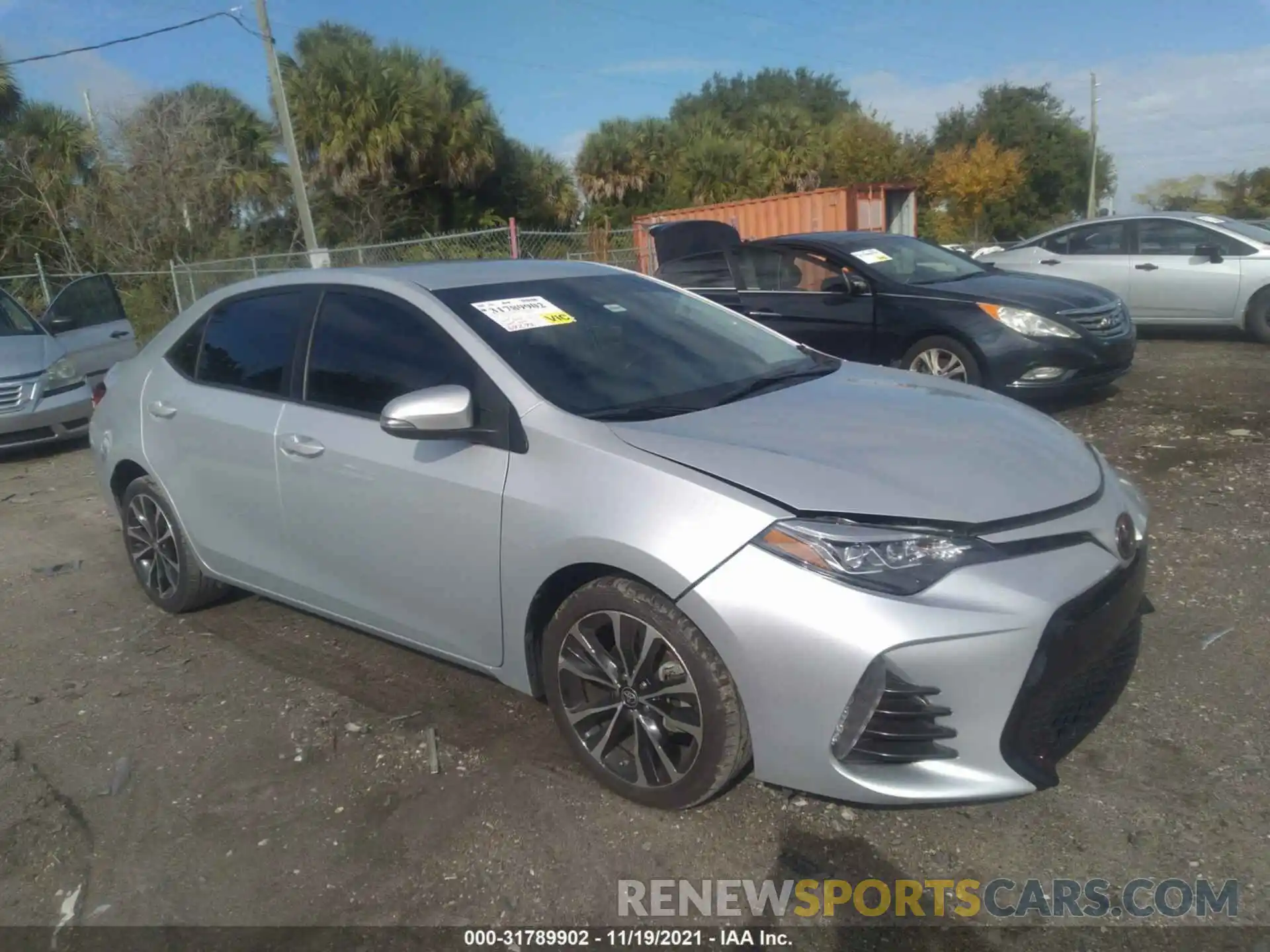 1 Photograph of a damaged car 2T1BURHEXKC221793 TOYOTA COROLLA 2019