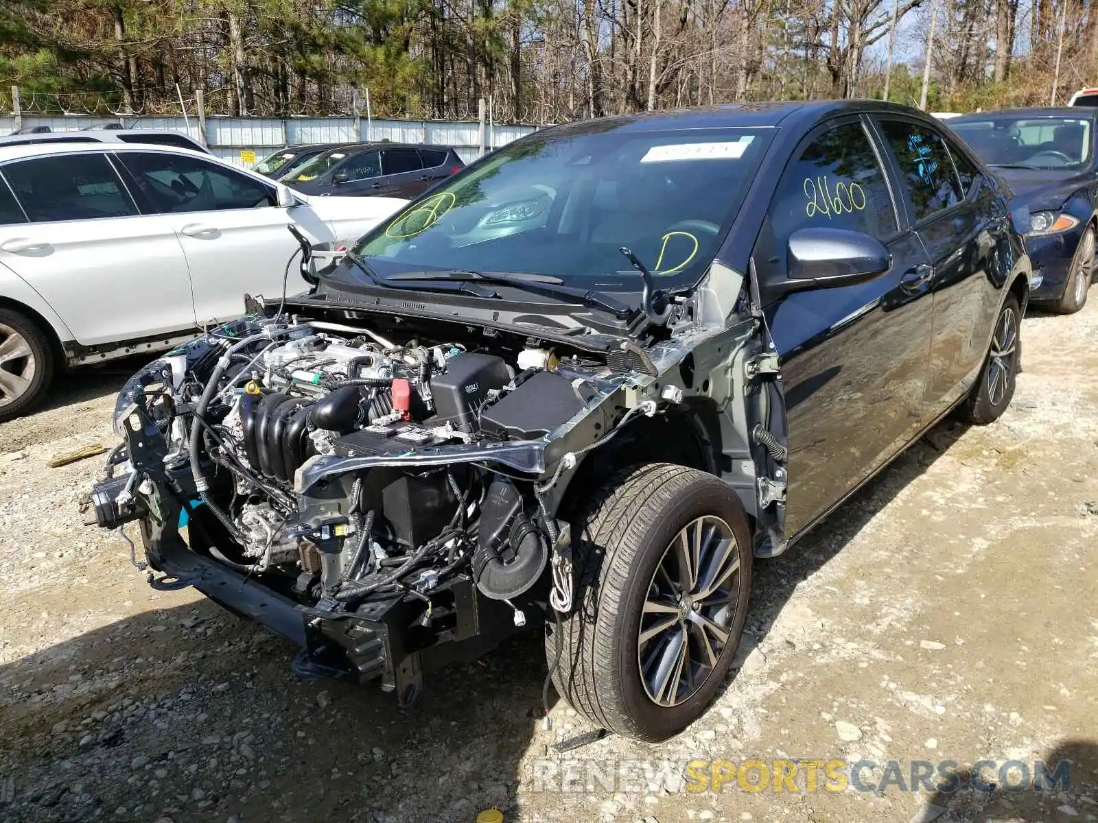 2 Photograph of a damaged car 2T1BURHEXKC222569 TOYOTA COROLLA 2019