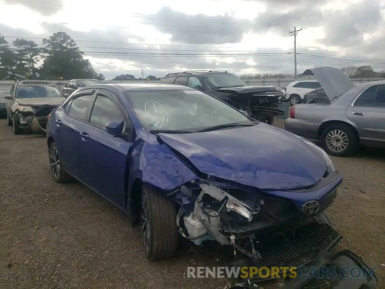 1 Photograph of a damaged car 2T1BURHEXKC222667 TOYOTA COROLLA 2019